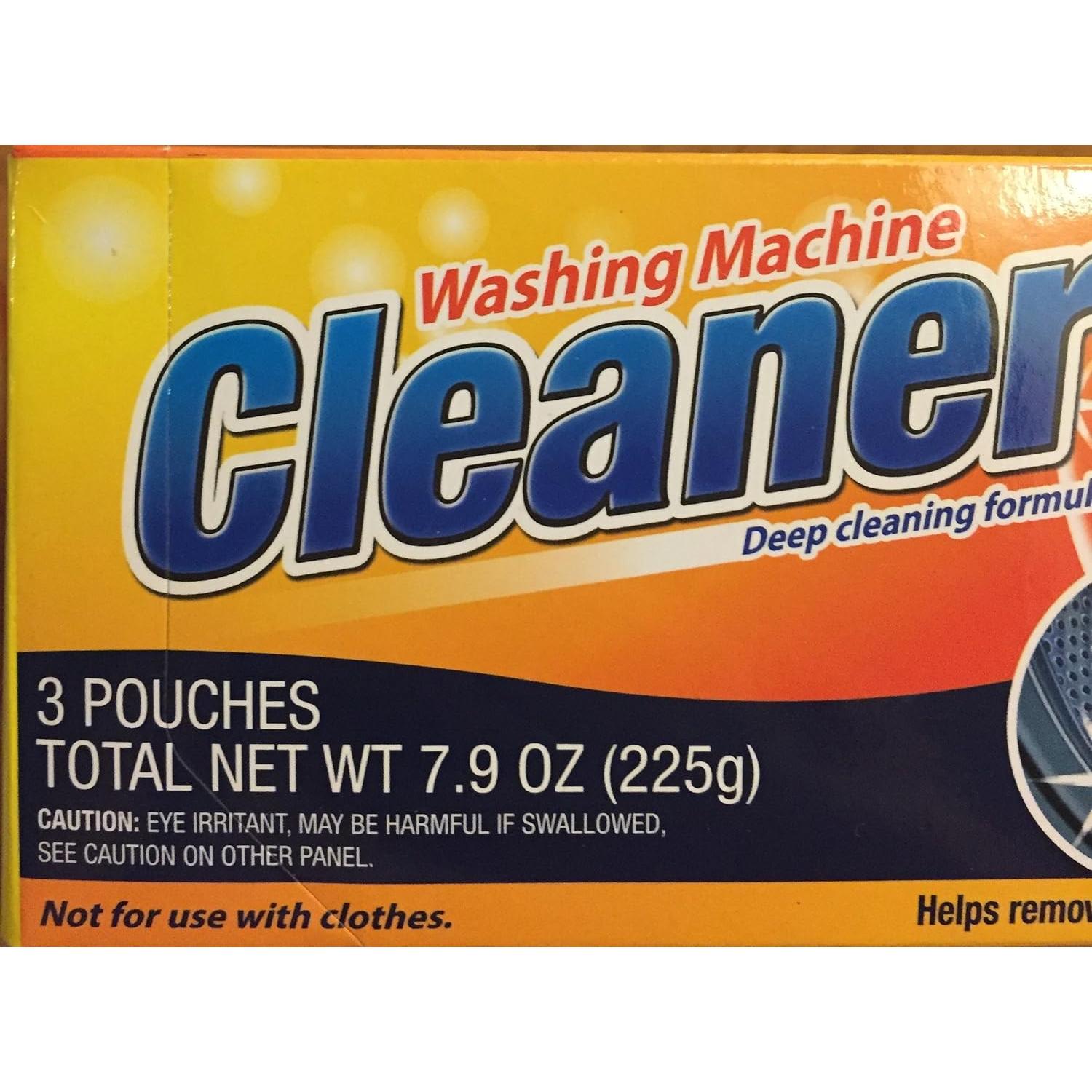 3 Bolsas Limpiador de Lavadora Fórmula Limpieza Profunda