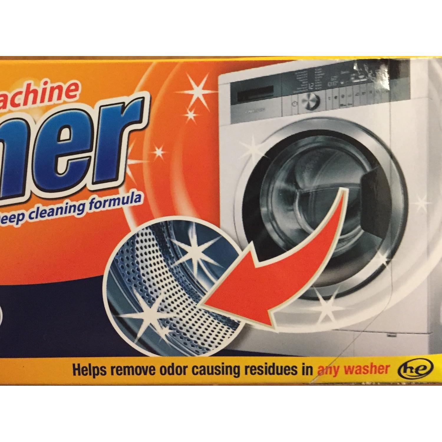3 Bolsas Limpiador de Lavadora Fórmula Limpieza Profunda