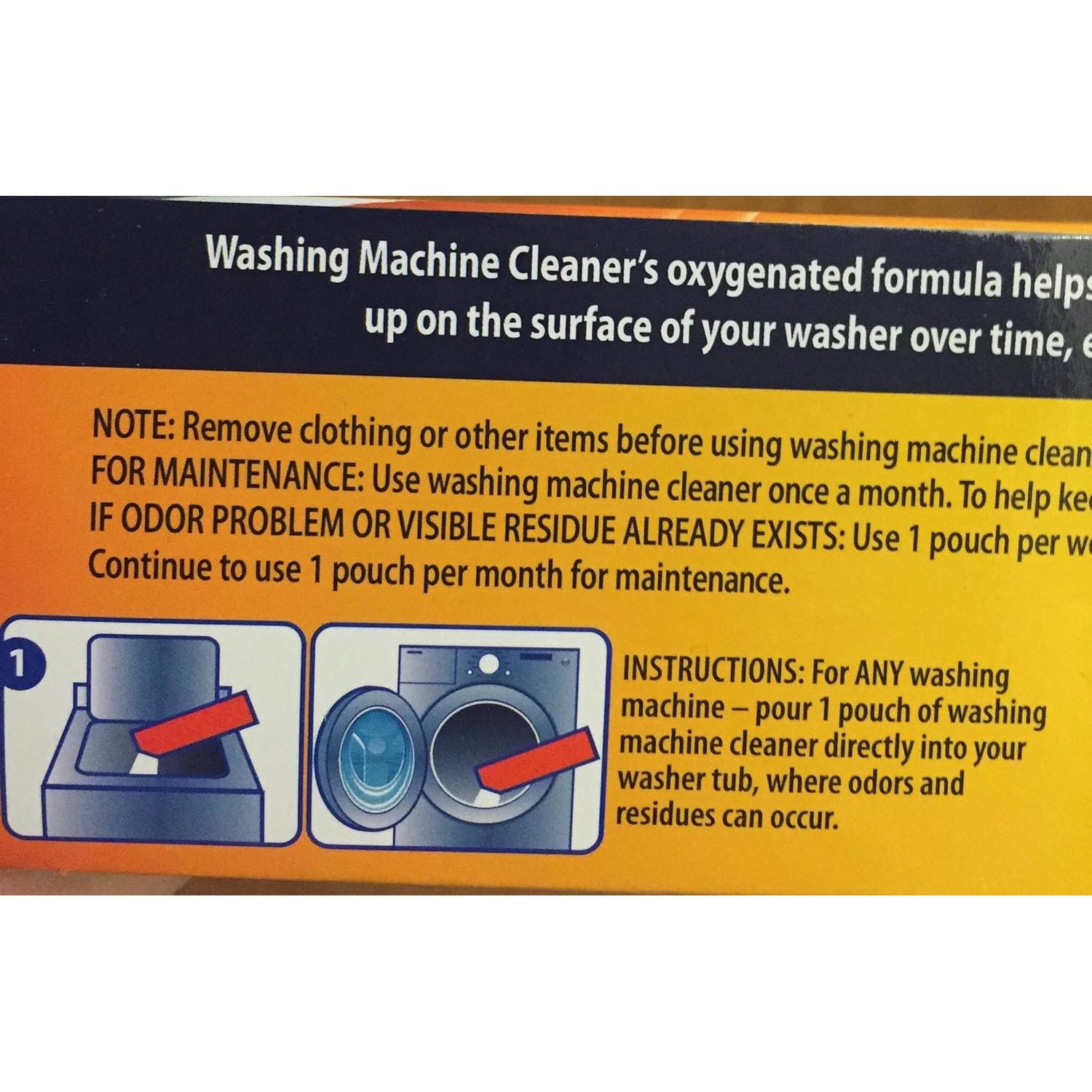 3 Bolsas Limpiador de Lavadora Fórmula Limpieza Profunda