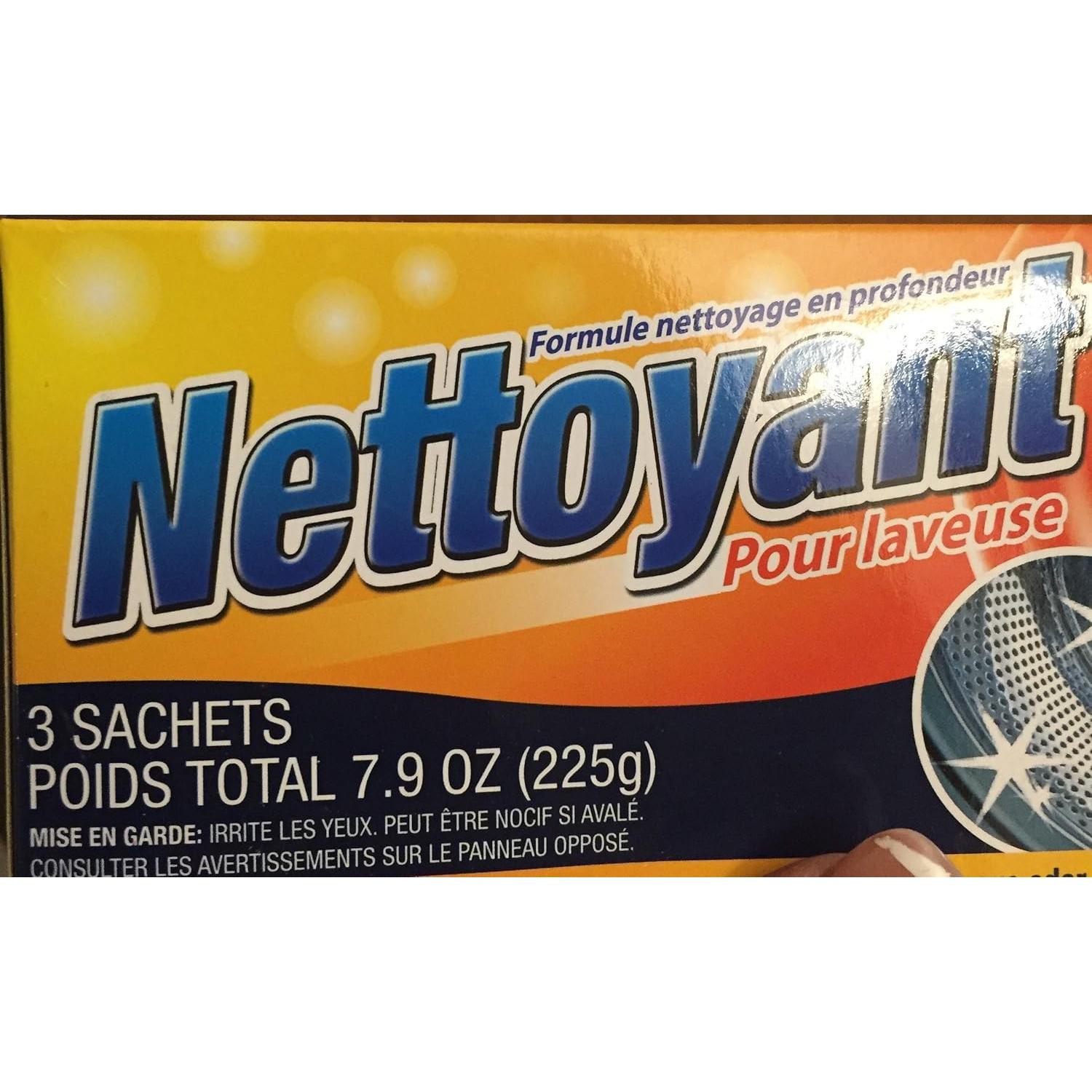 3 Bolsas Limpiador de Lavadora Fórmula Limpieza Profunda