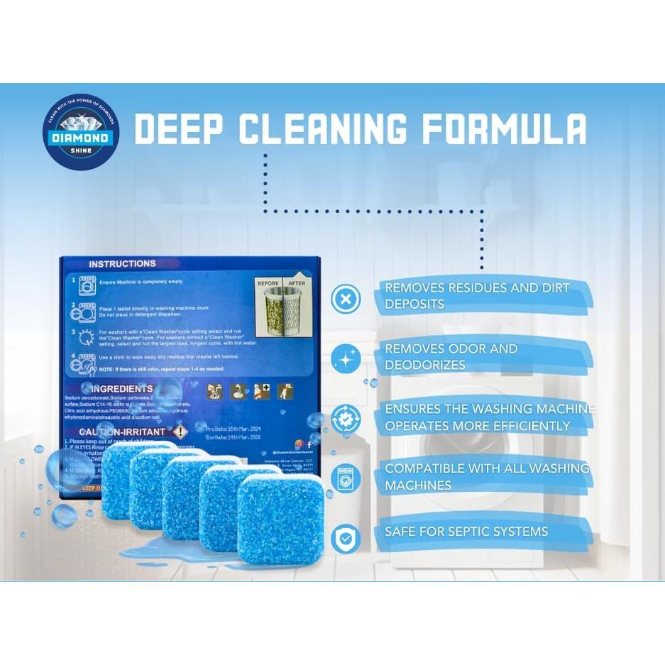 Limpiador de Electrodomésticos Diamond Shine - 72 Tabletas