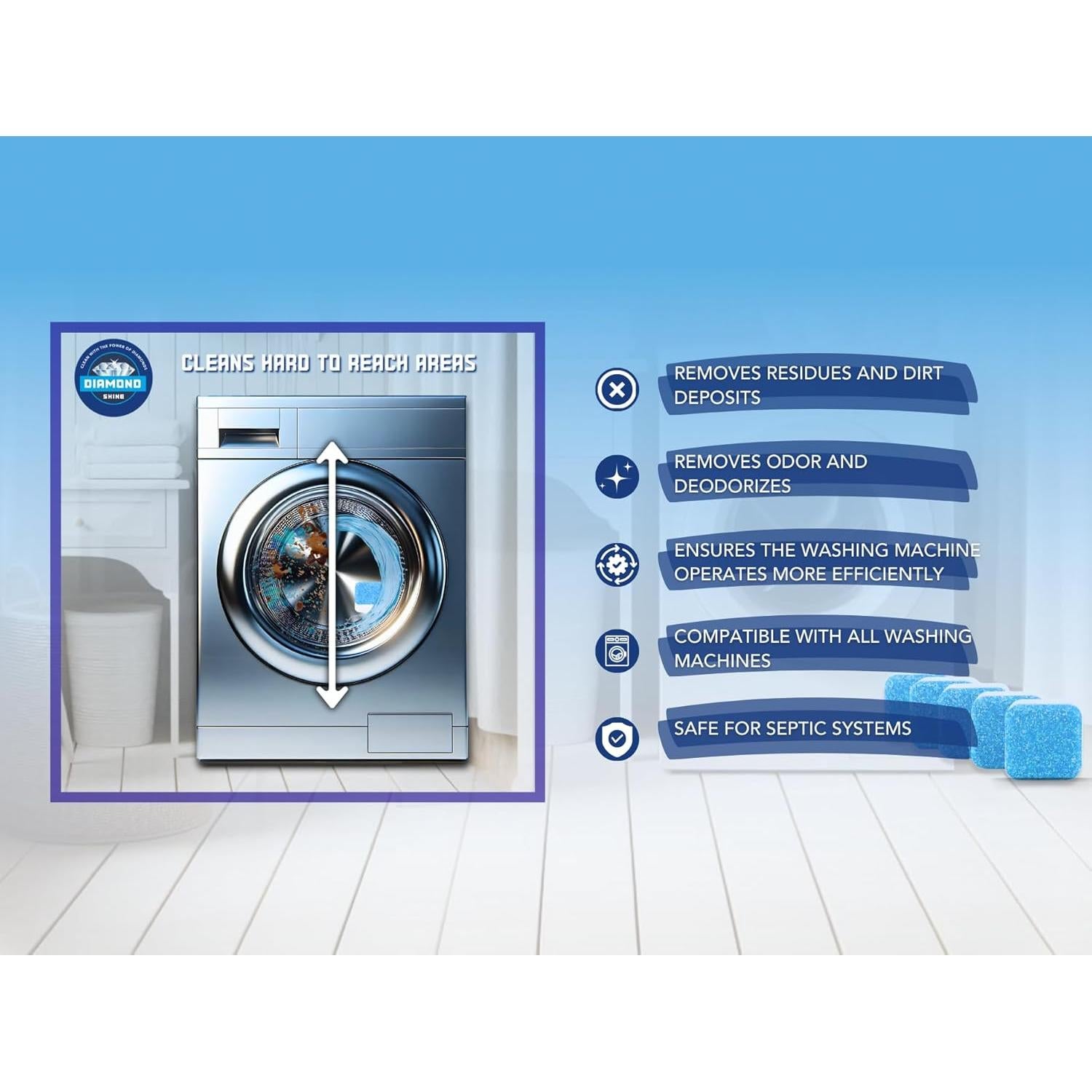 Limpiador de Electrodomésticos Diamond Shine - 72 Tabletas