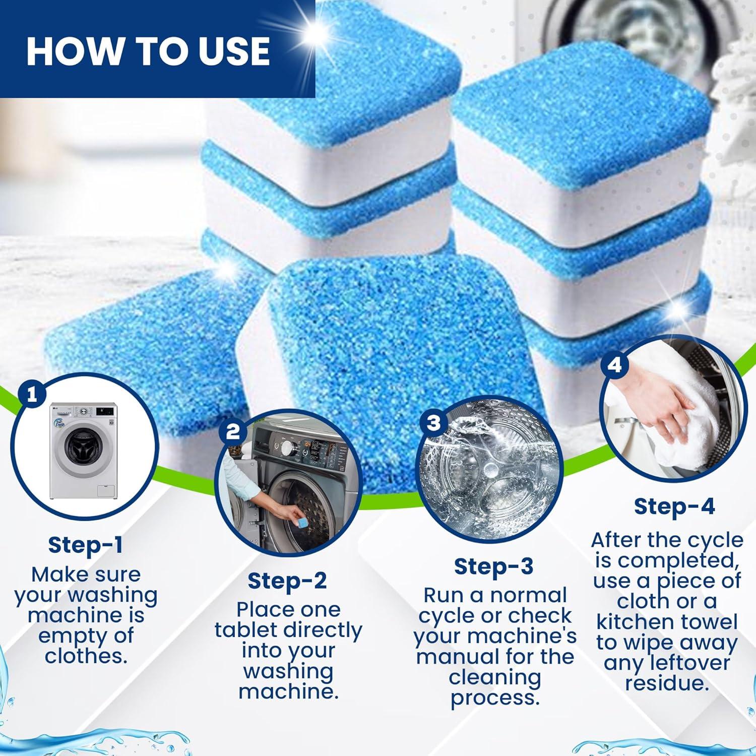 True Fresh Limpiador 2-en-1 para Lavadora e Inodoro - 49 Tabletas