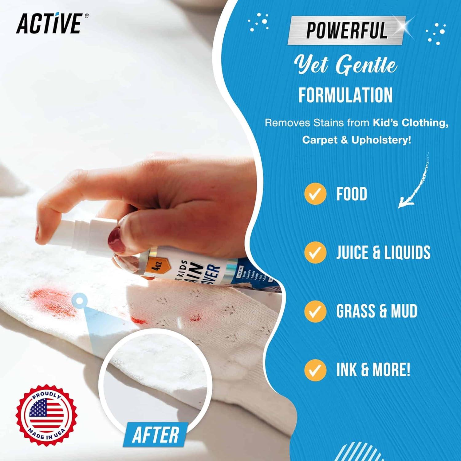 Spray Quitamanchas ACTIVE para Niños 113.4 ml - Efectivo y Suave