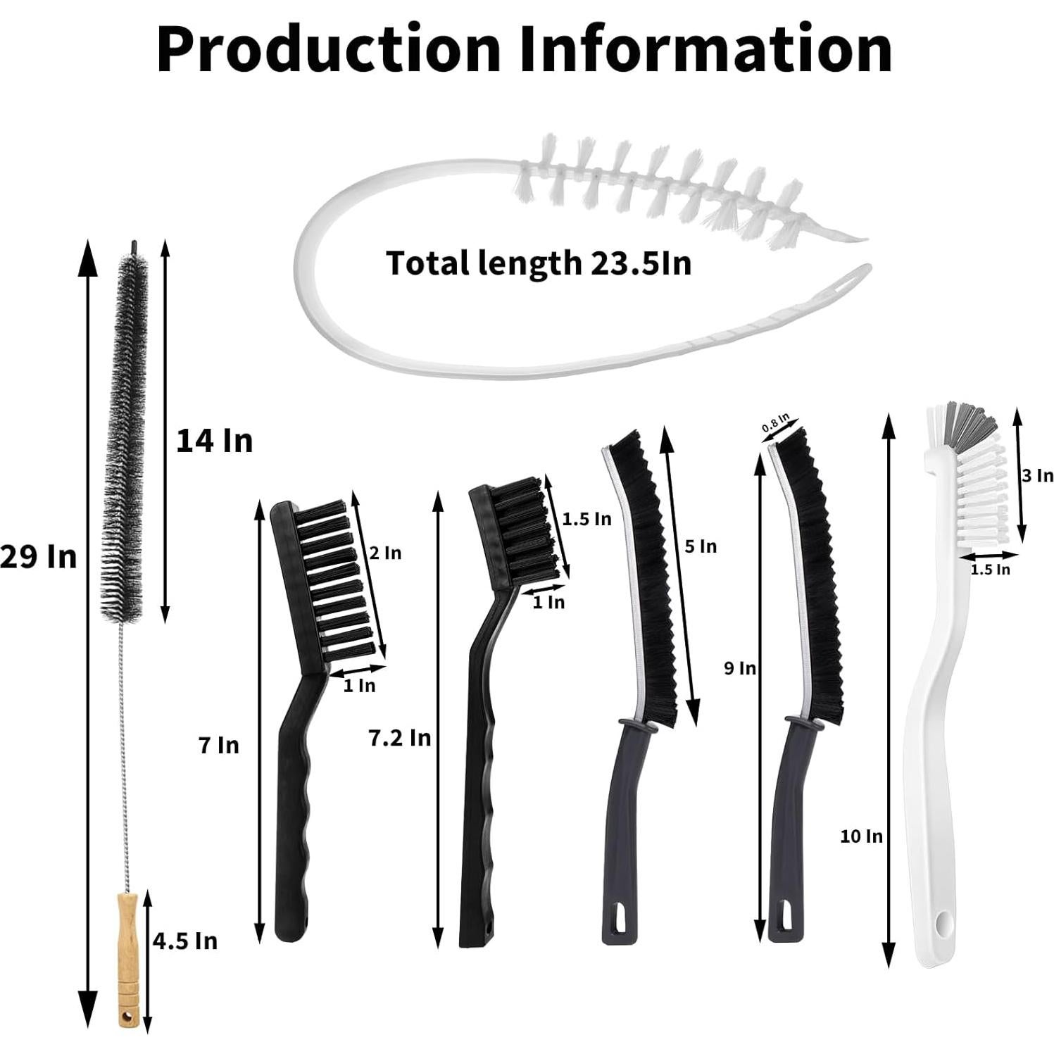 Kit de limpieza 7 piezas LIFCIUSO para lavadoras y hogar