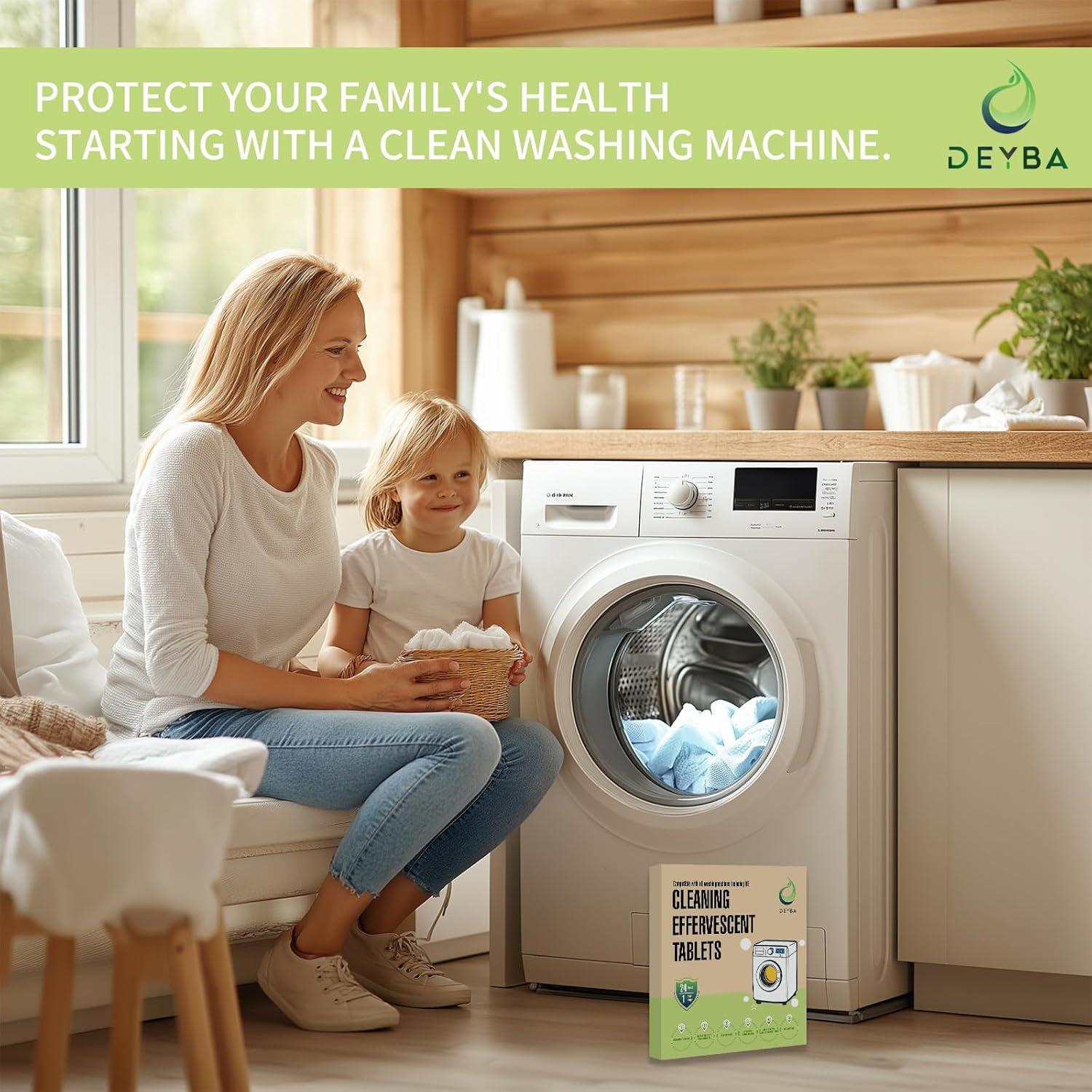 Tabletas Limpiadoras DEYBA para Lavadora - 24 Unidades Ecológicas