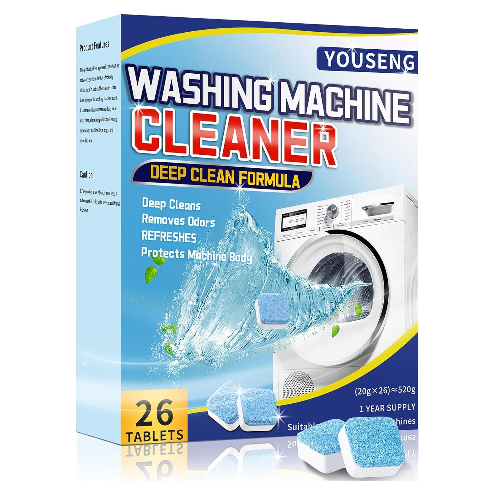 Tabletas Limpiadoras de Lavadora YOUSENG - 26 Piezas 520g