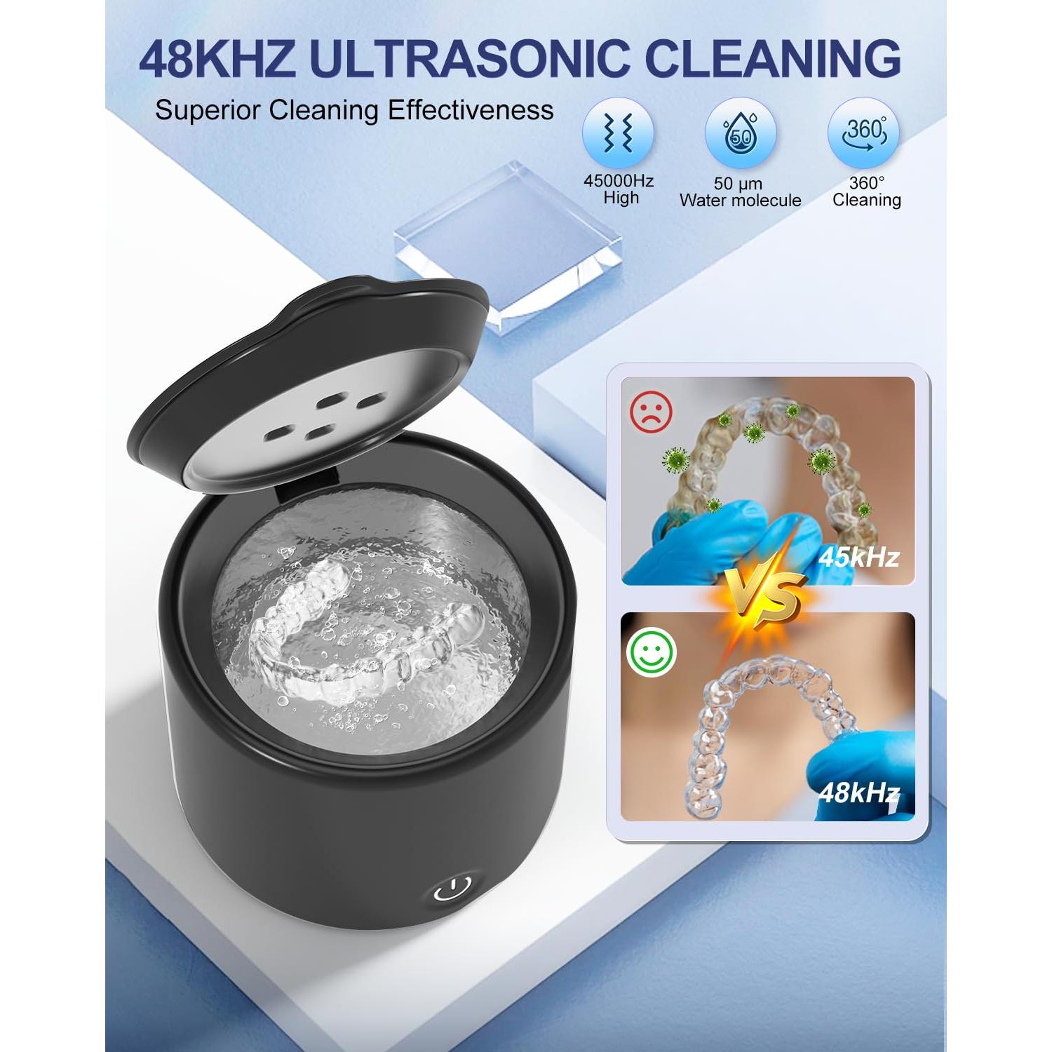 Limpiador Ultrasónico de Retenedores TEGANCE 200ML 48kHz