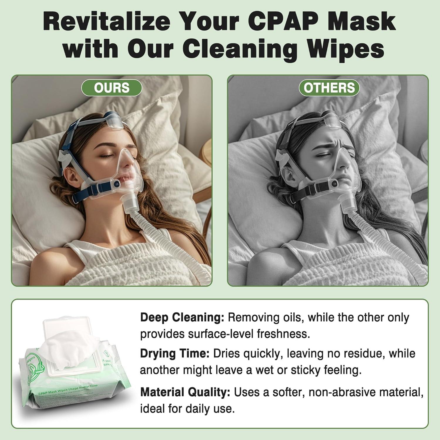 160 Toallitas Sin Fragancia para Máscaras CPAP FNKTQL