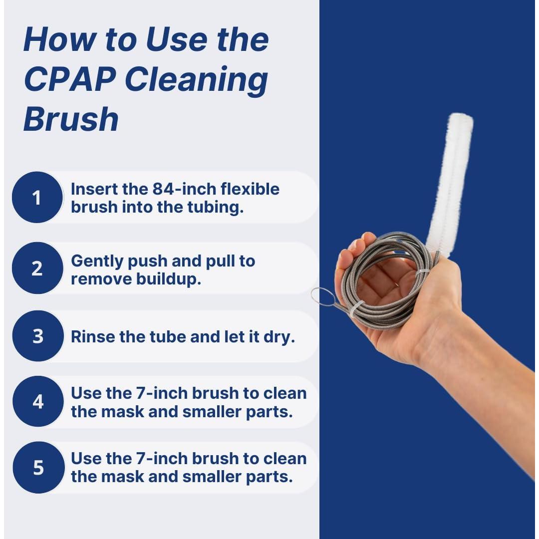 Juego de Cepillos Limpiadores CPAP Snugell - 2 Piezas 213 cm y 18 cm