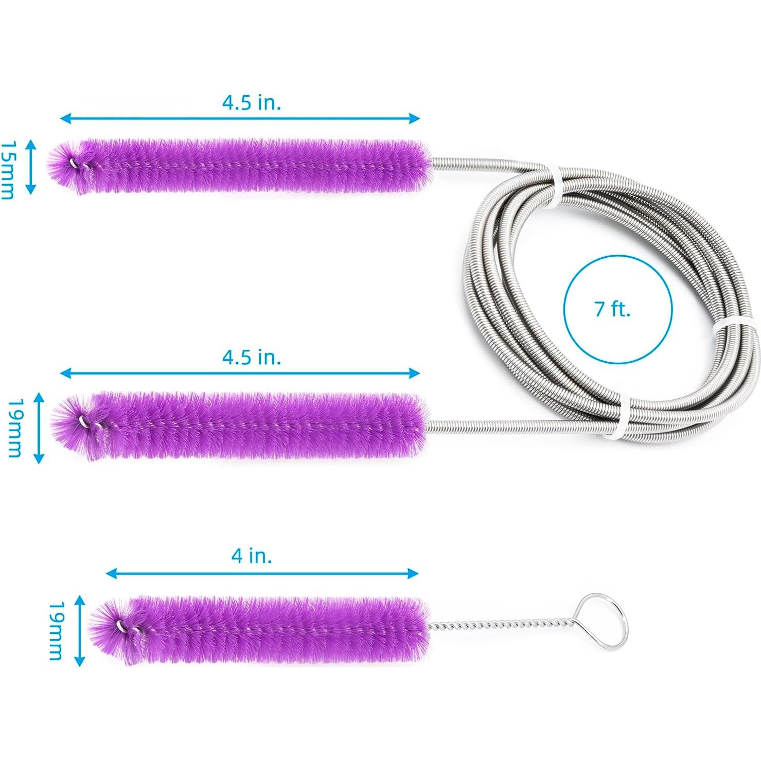 Cepillo de limpieza CPAP SPESHALU 2.13m para mangueras 15mm y 19mm