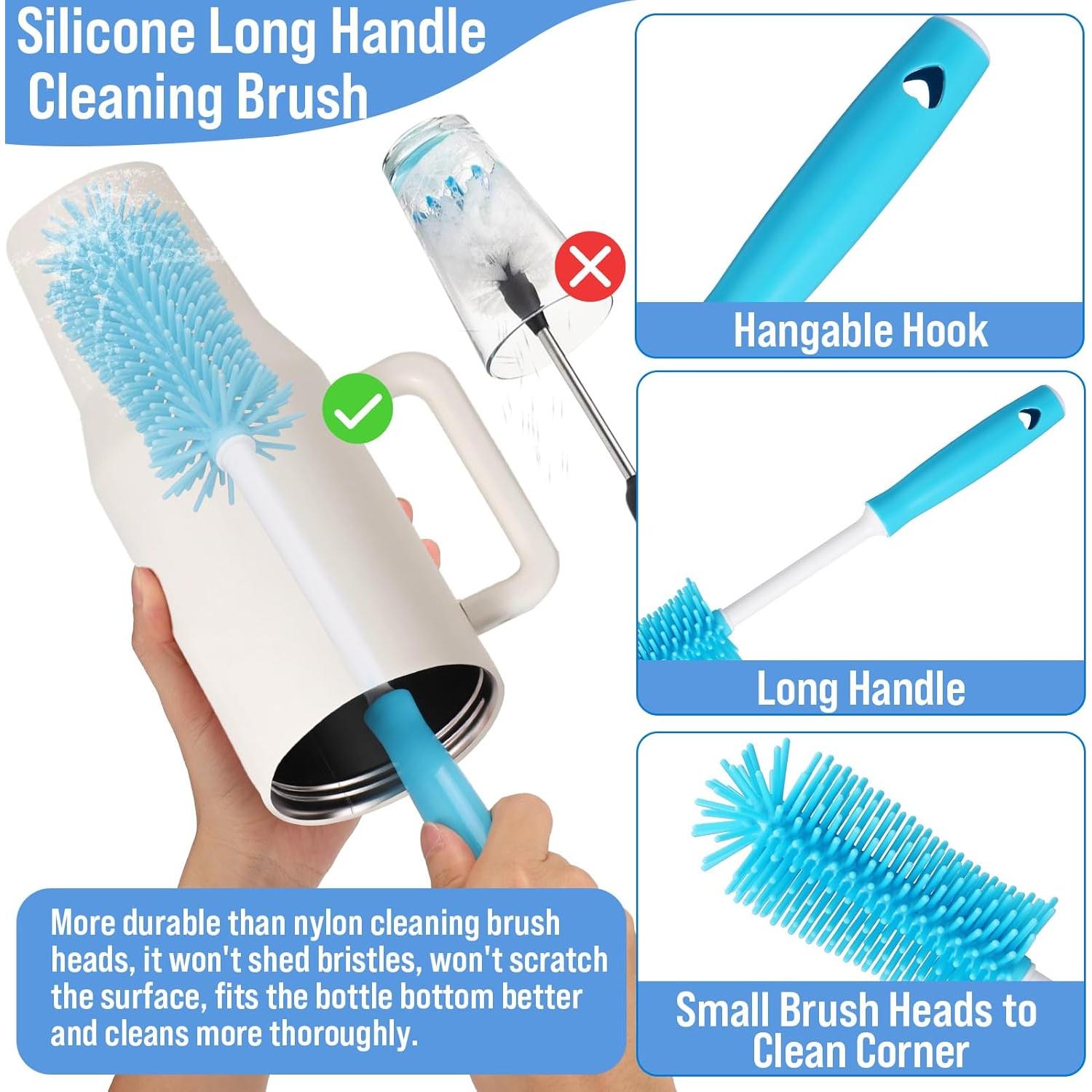 XANGNIER Kit de 5 Cepillos Limpiadores para Botellas de Agua