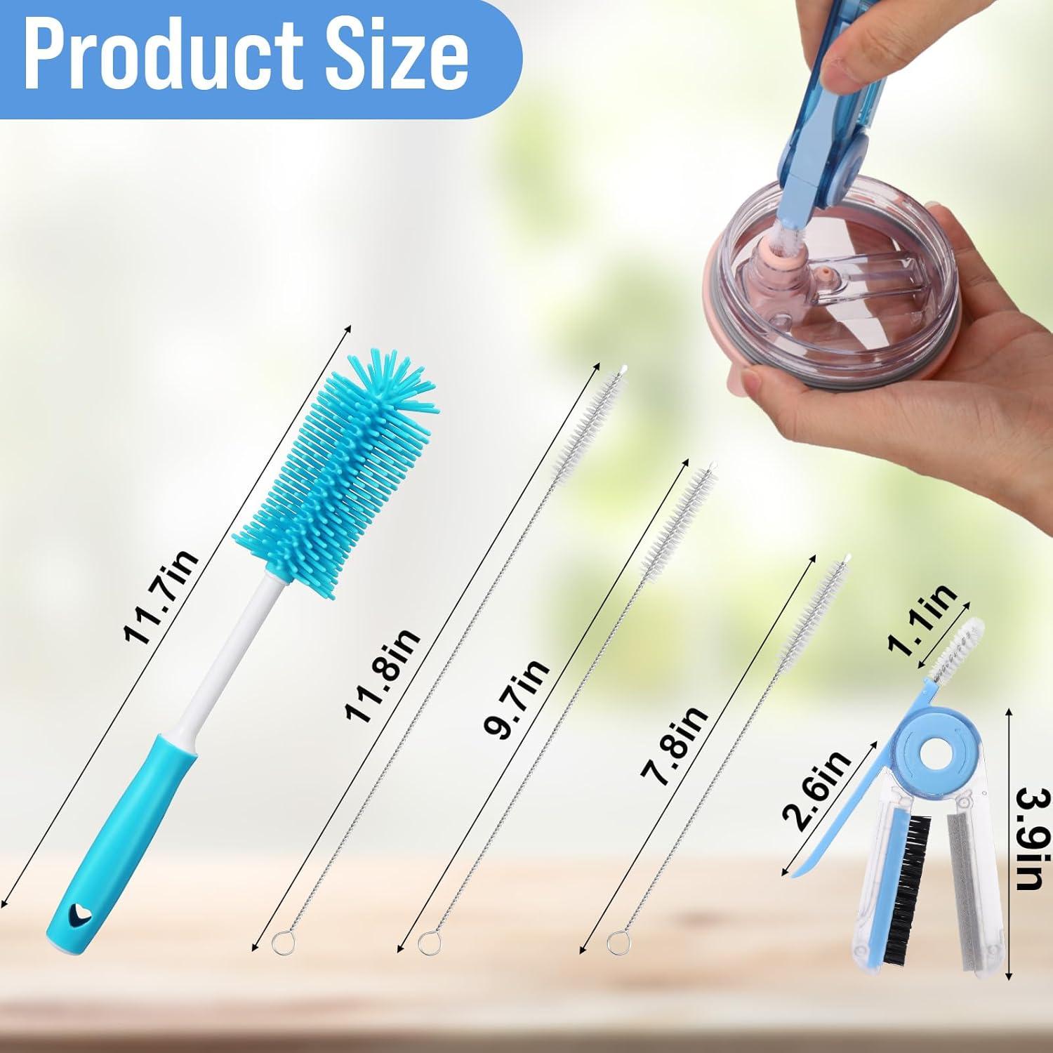 XANGNIER Kit de 5 Cepillos Limpiadores para Botellas de Agua