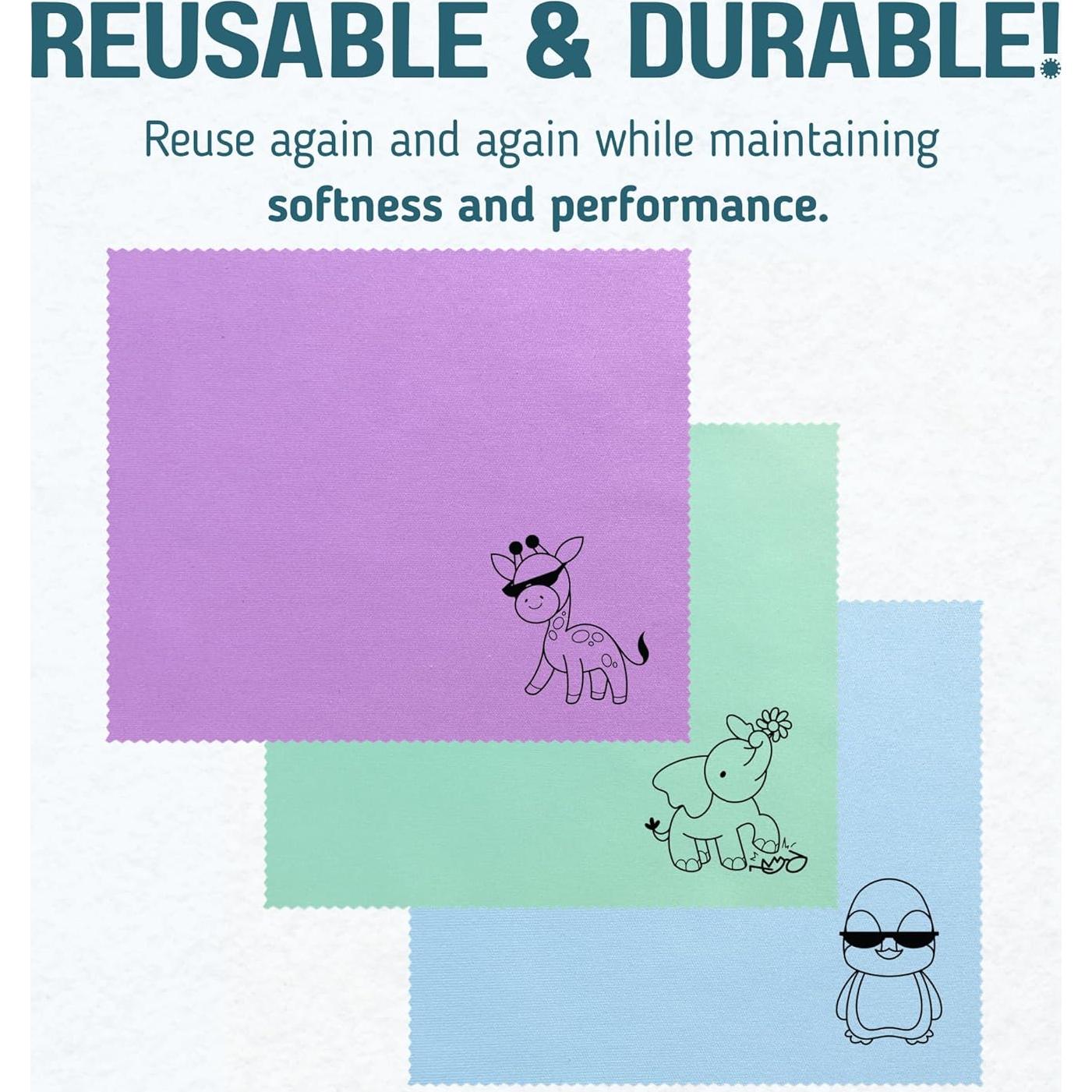 Paquete de 6 Paños de Microfibra Premium para Limpieza de Lentes