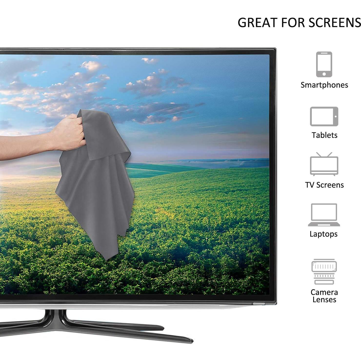 Toallitas de Limpieza de Gafas VisionGlobal - 5 Paños Microfibra + 1 Antivaho