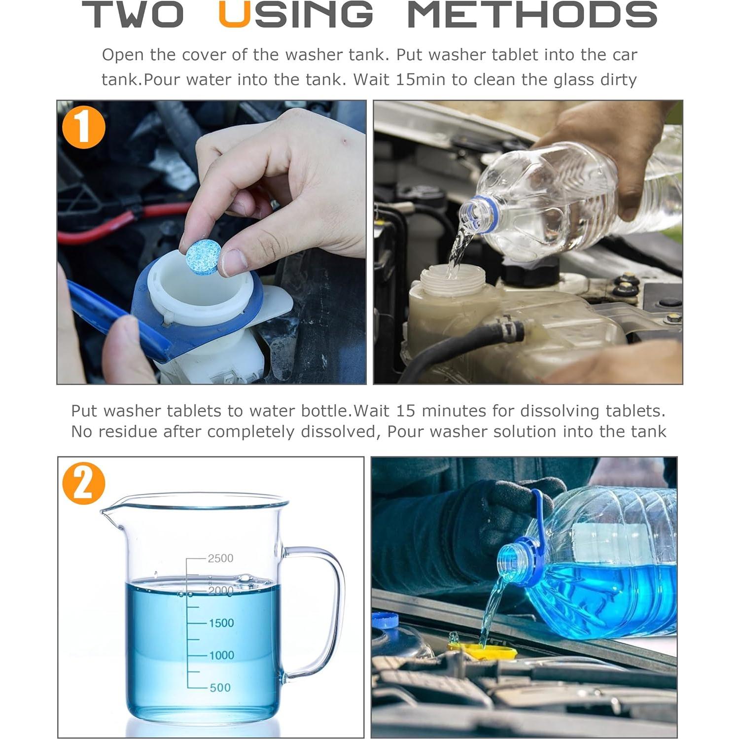 30 Tabletas Limpiaparabrisas SCUARI - Eficaz y Compacto