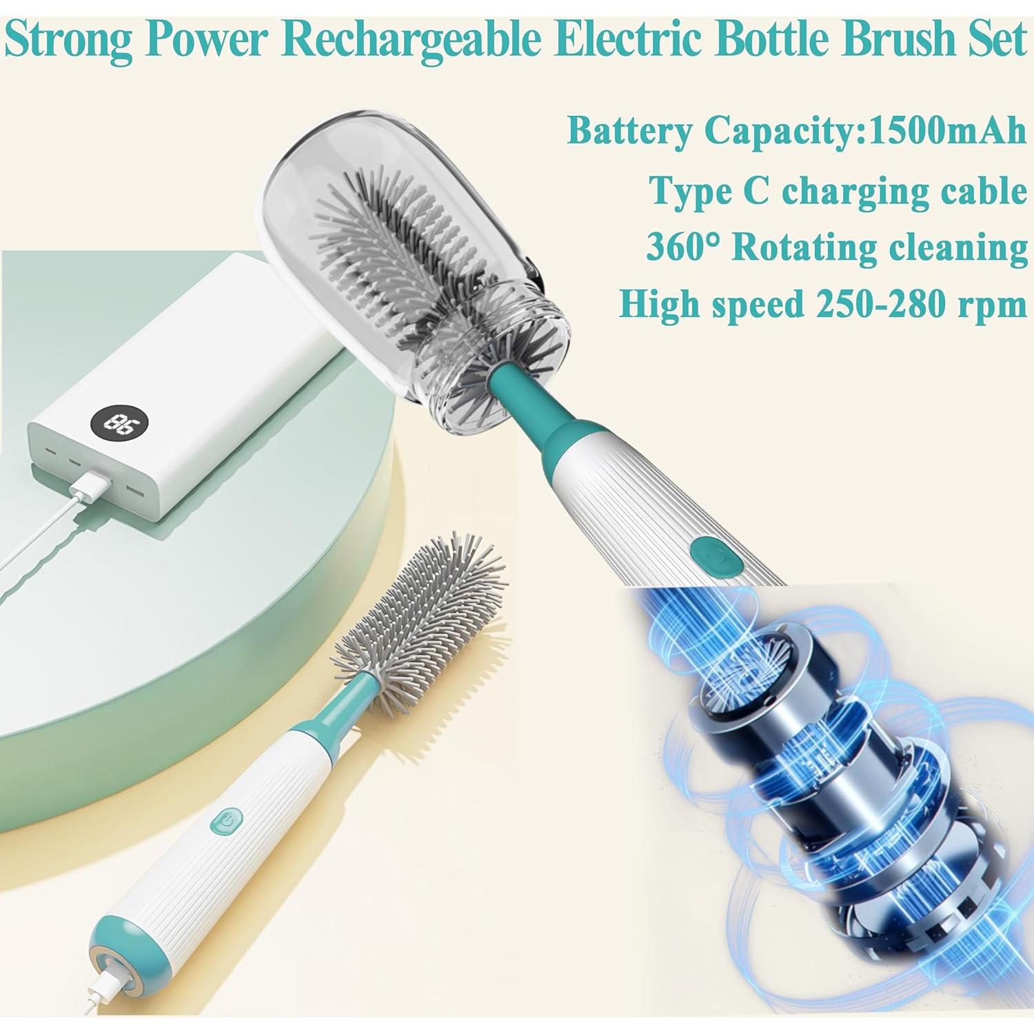 Limpiador Eléctrico de Botellas Camelcell 1500mAh Verde