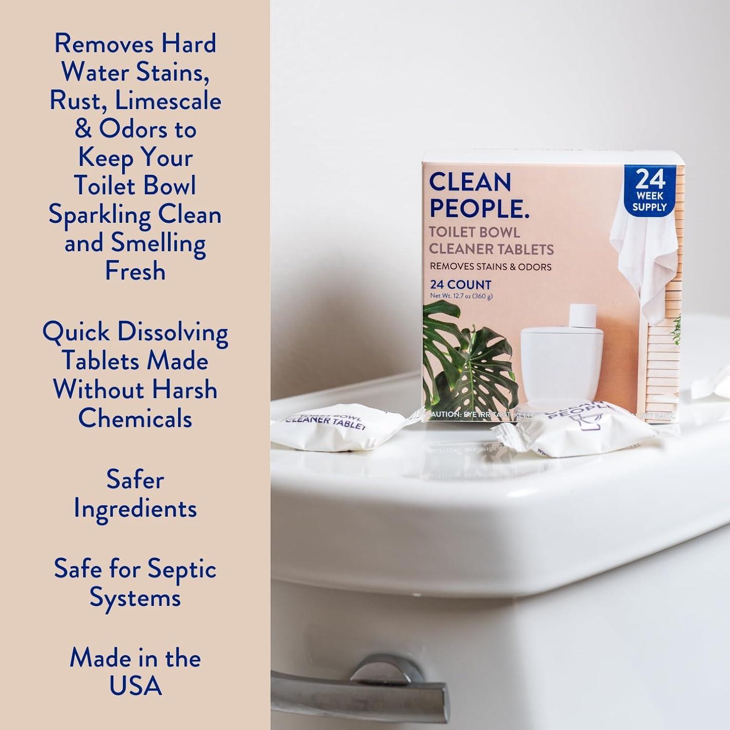 Tabletas Limpiadoras de Inodoro The Clean People - 24 Unidades Ecológicas