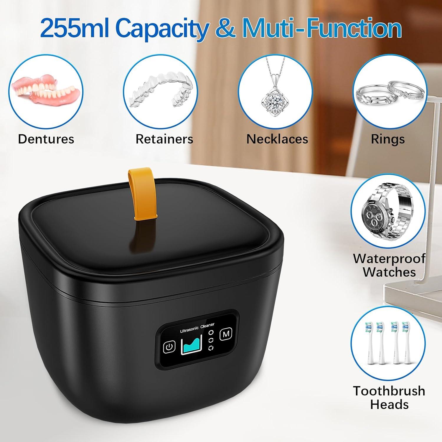 Limpiadora Ultrasónica Raccomb 255ml para Dentaduras y Joyería