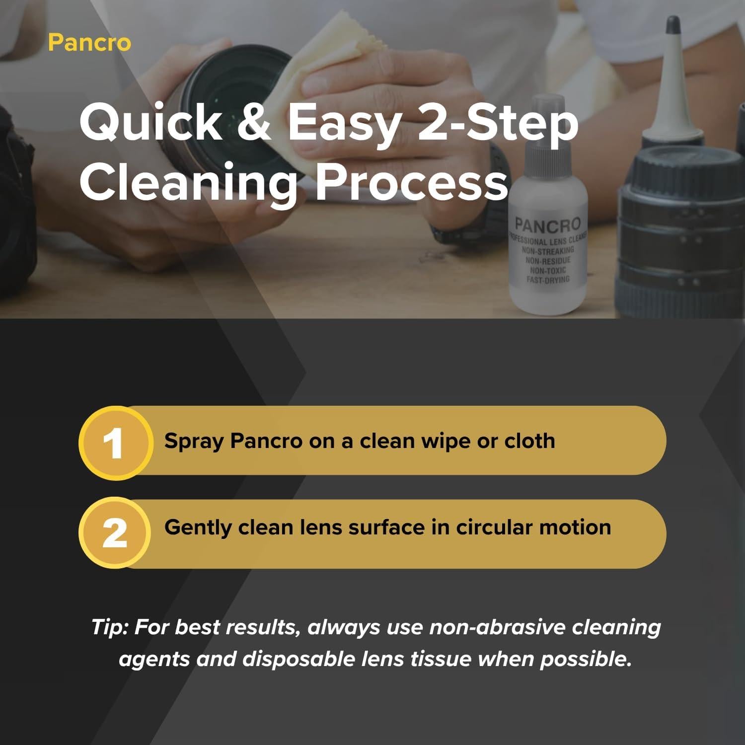 Limpiador de Lentes Profesional Pancro 118ml Spray