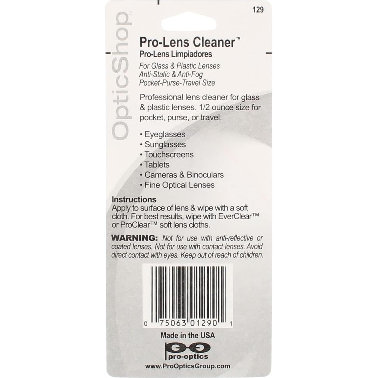 Limpiador de Lentes Pro-Lens Pro-Optics 1.36 kg Anti-Niebla