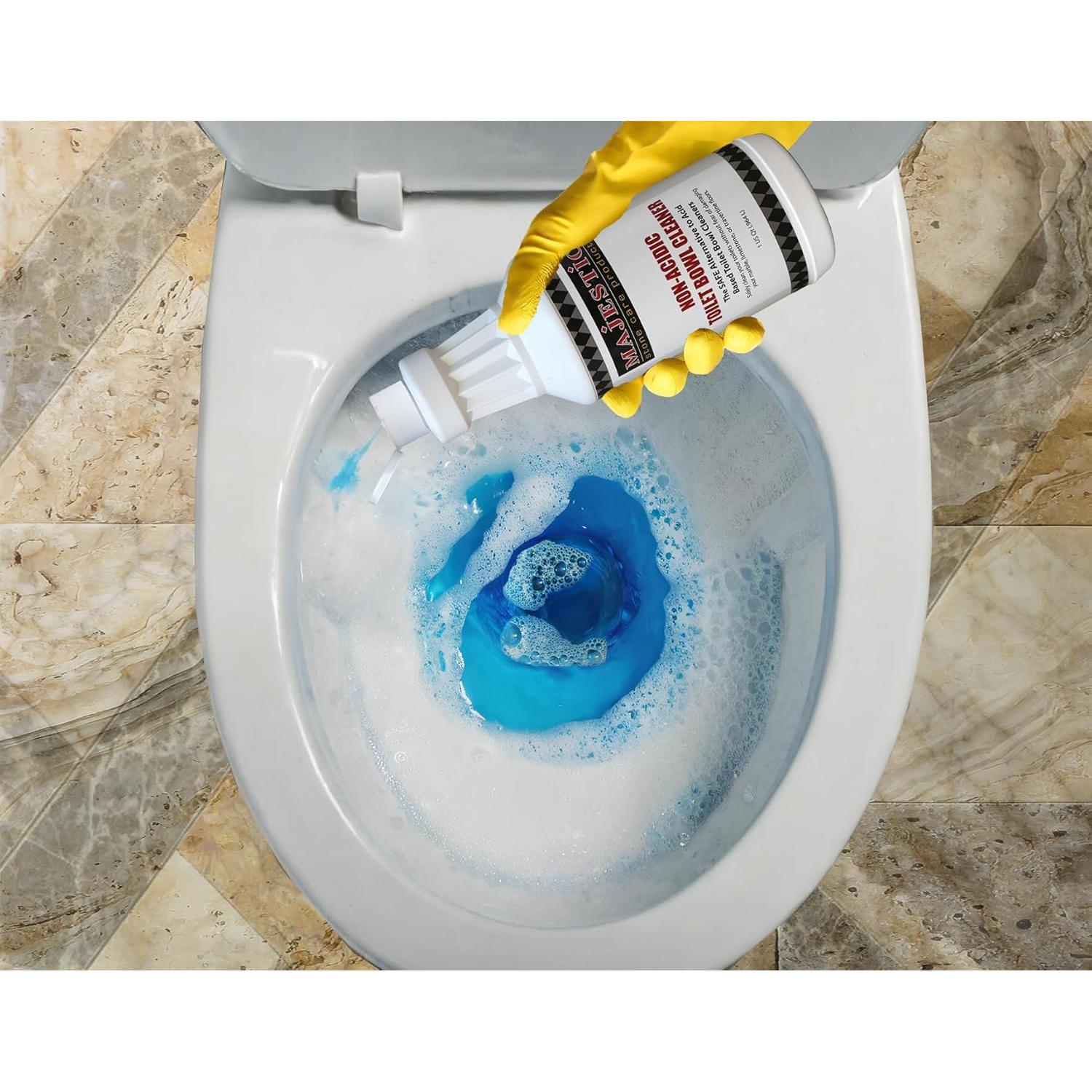 Limpiador de Inodoro No Ácido Majestic 1.36 kg - Seguro para Piedra