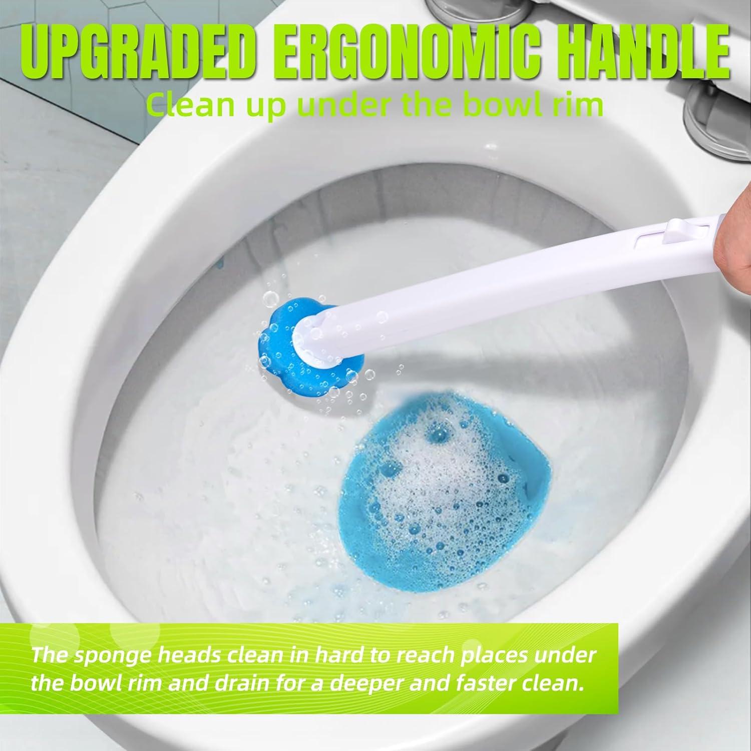 Cepillo de Inodoro Desechable KOKL con 48 Recargas y Soporte