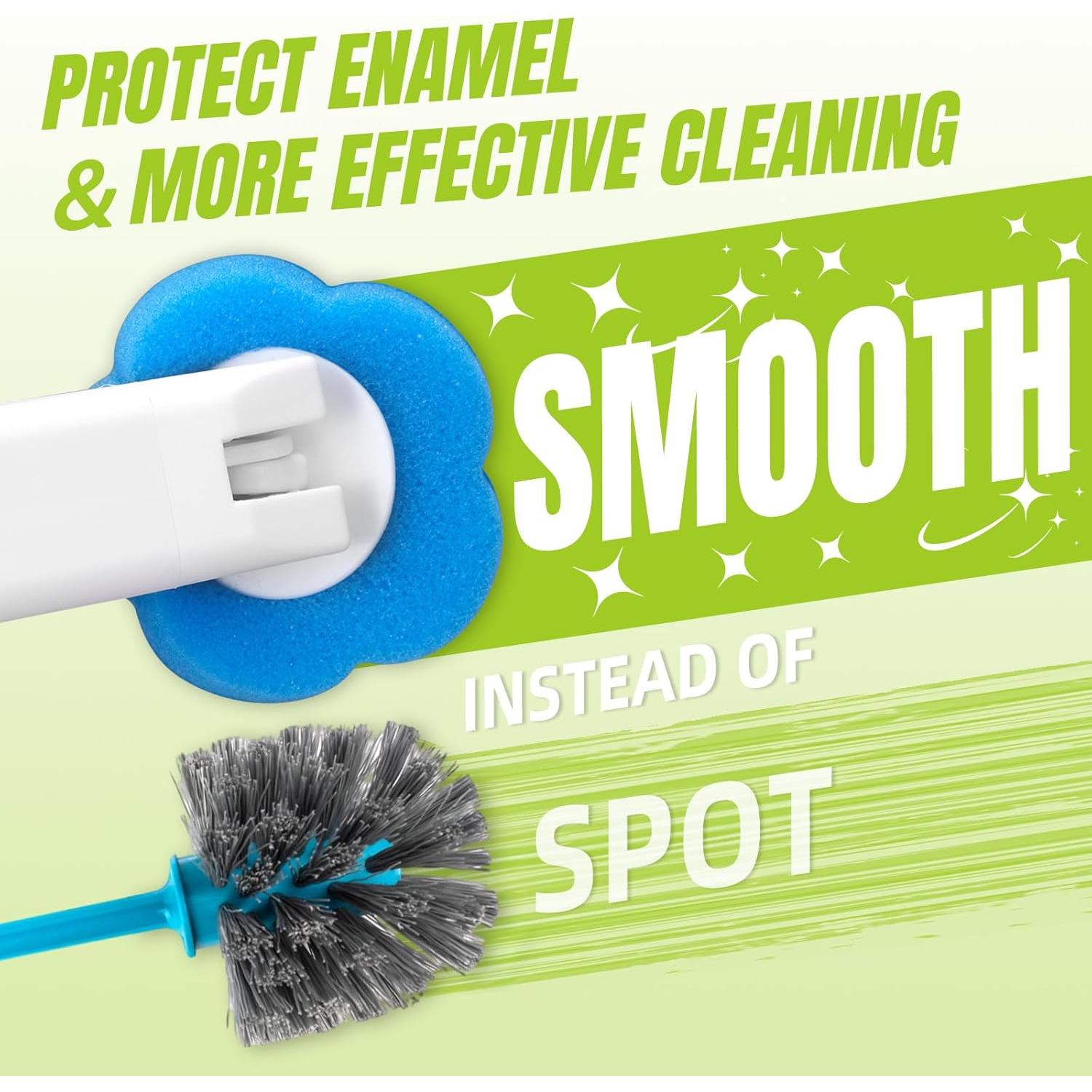 Cepillo de Inodoro Desechable KOKL con 48 Recargas y Soporte