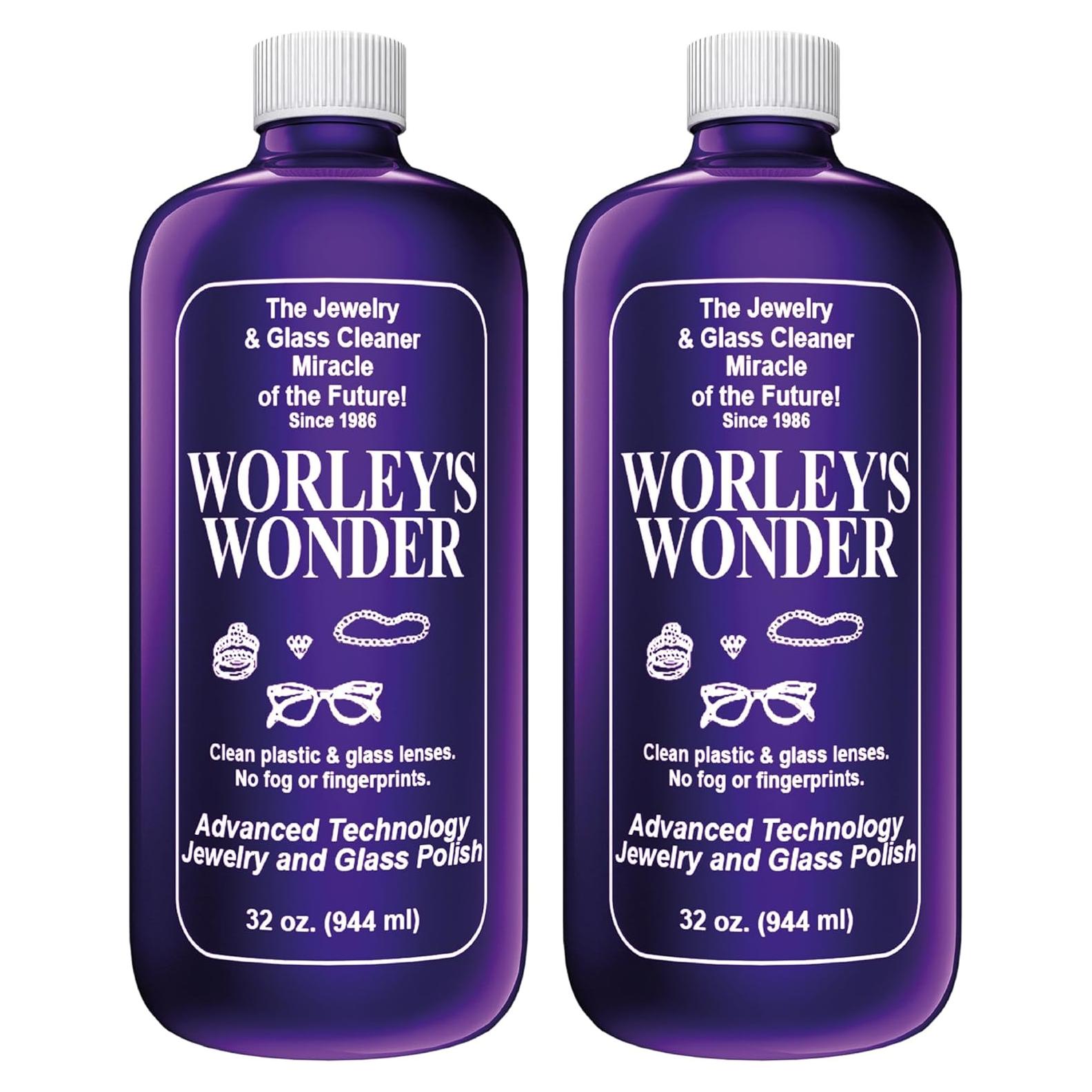 Limpiador de Joyería y Vidrio Worley - 2 Botellas de 946ml