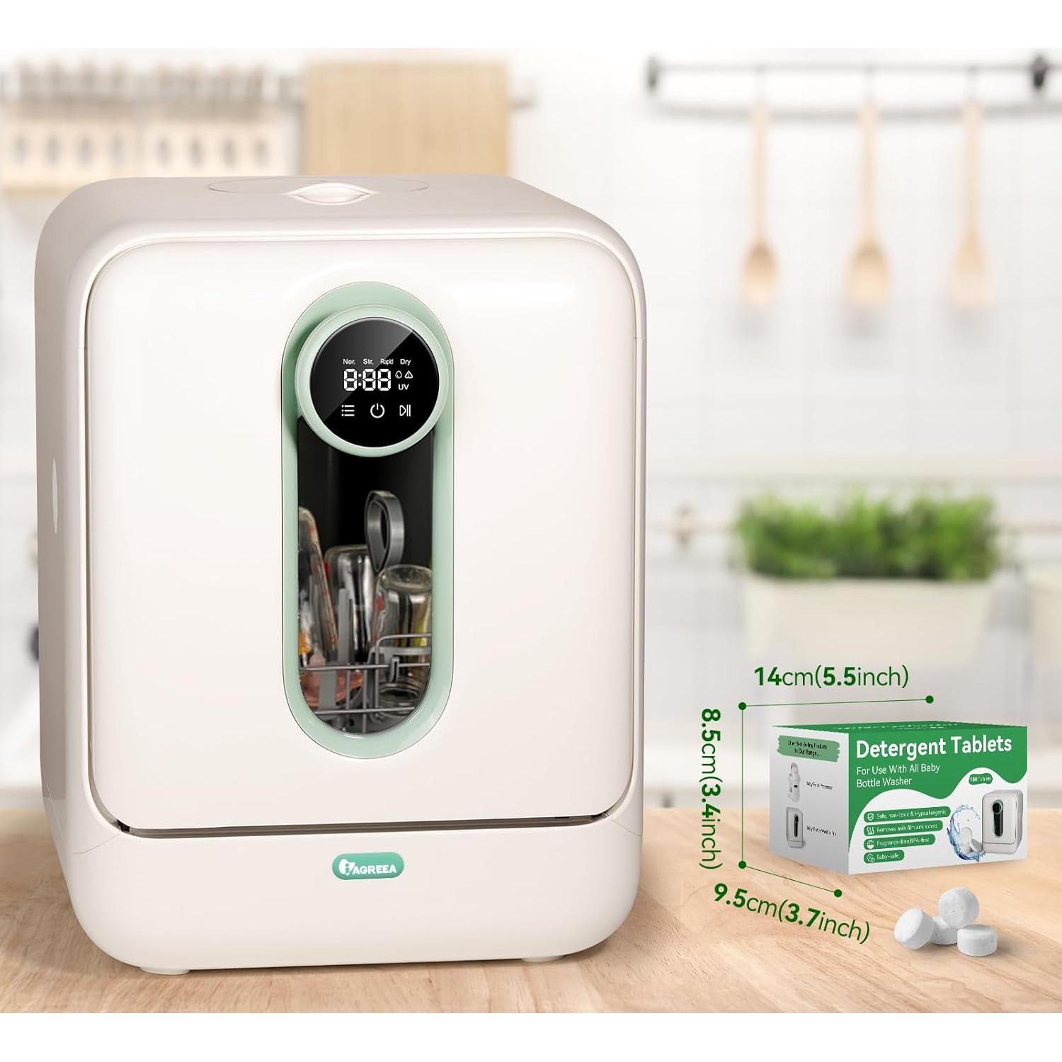 Lavadora de Biberones IAGREEA con Tabletas de Limpieza