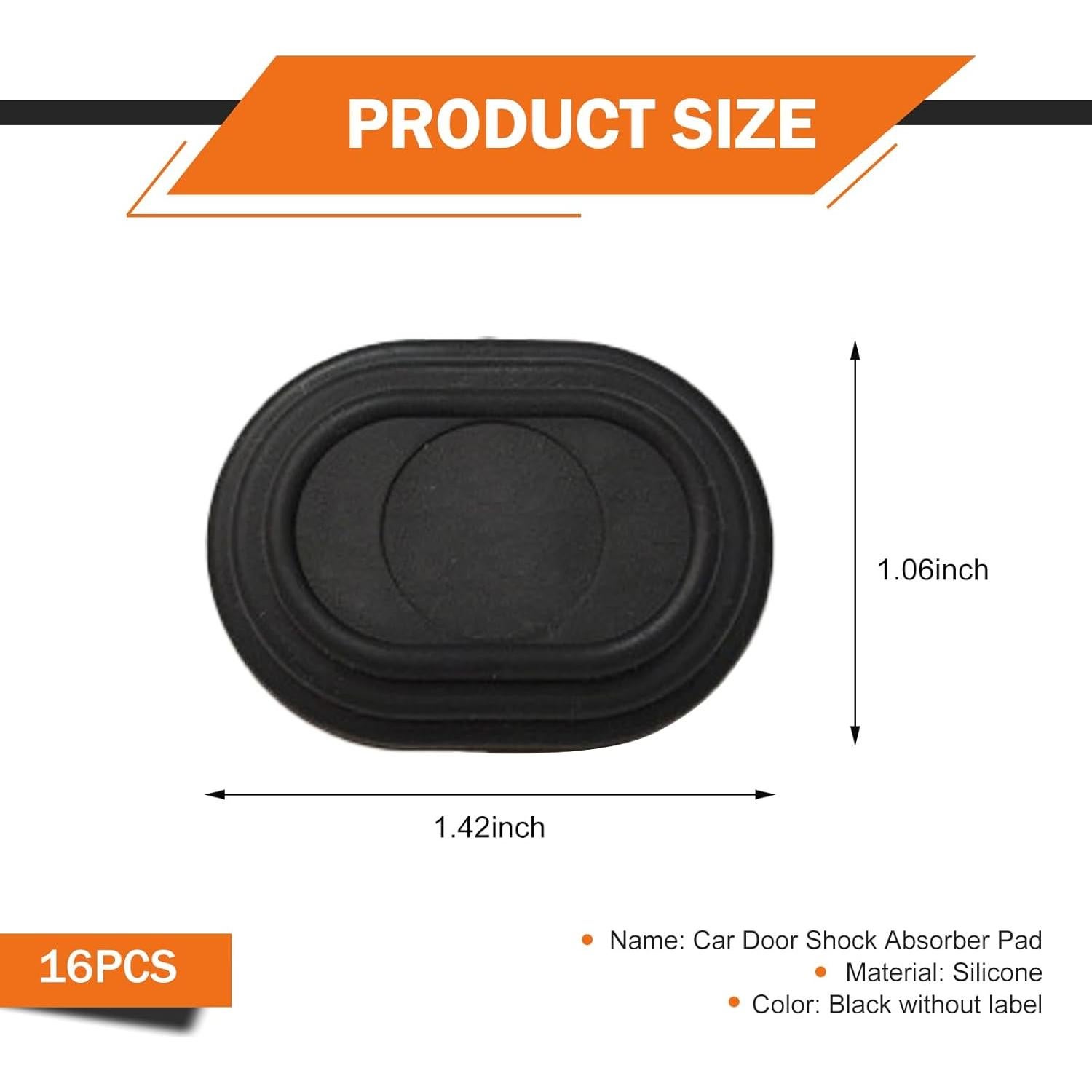 16 Amortiguadores de Puerta de Coche DACIRTY - Silicona Autoadhesiva