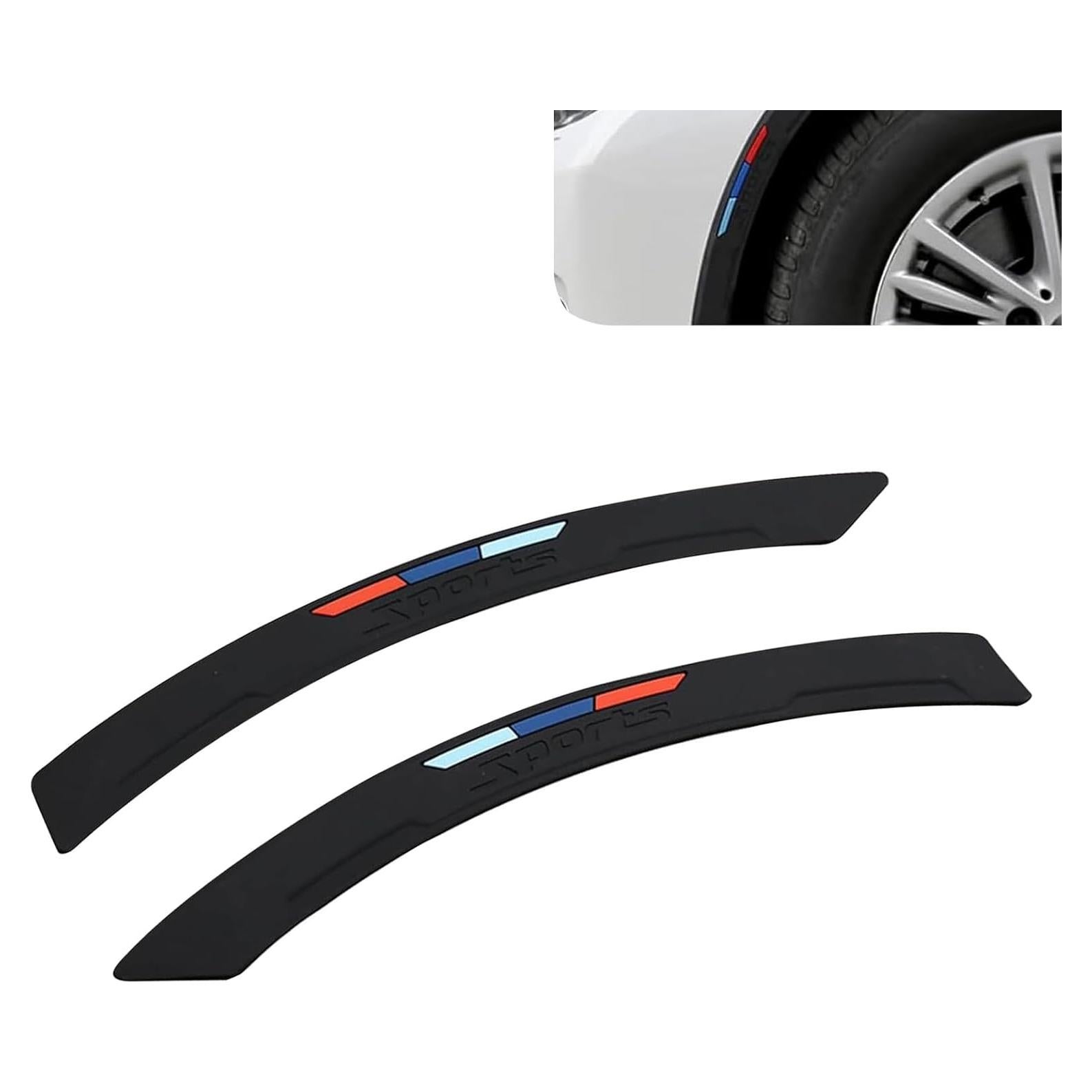 Protector de Arco de Rueda Ferianl 40cm PVC Negro 2PCS