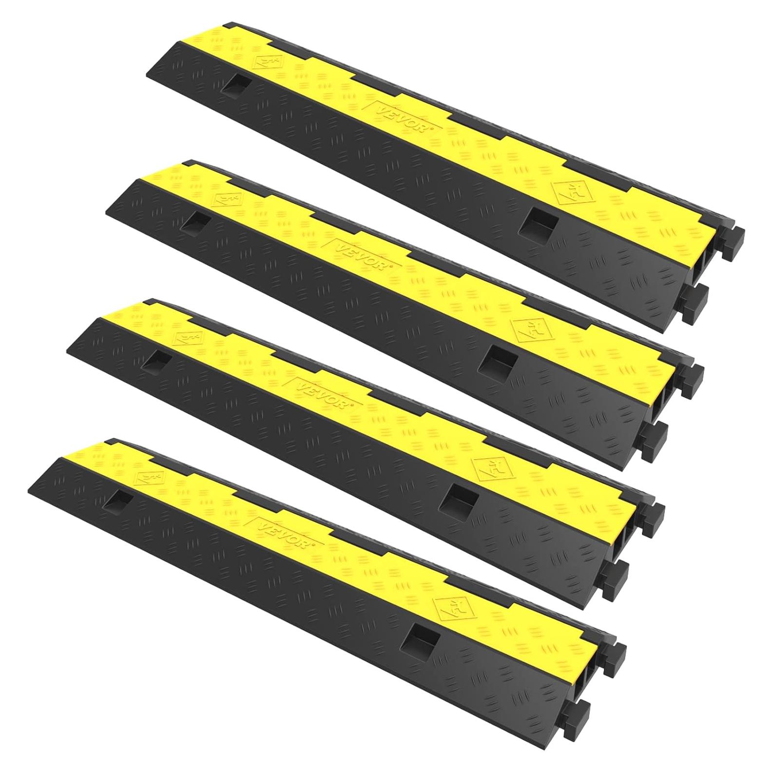 Rampas de Protección de Cable VEVOR 4 Pcs 2 Canales 4989 kg