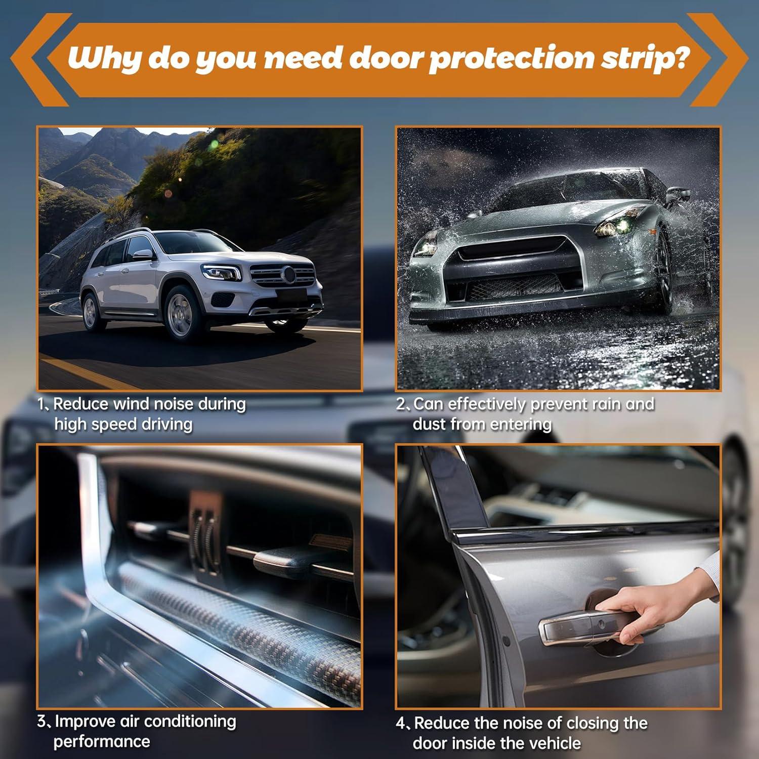 Protector de Bordes de Puerta de Coche RAINFLOW 5M Transparente