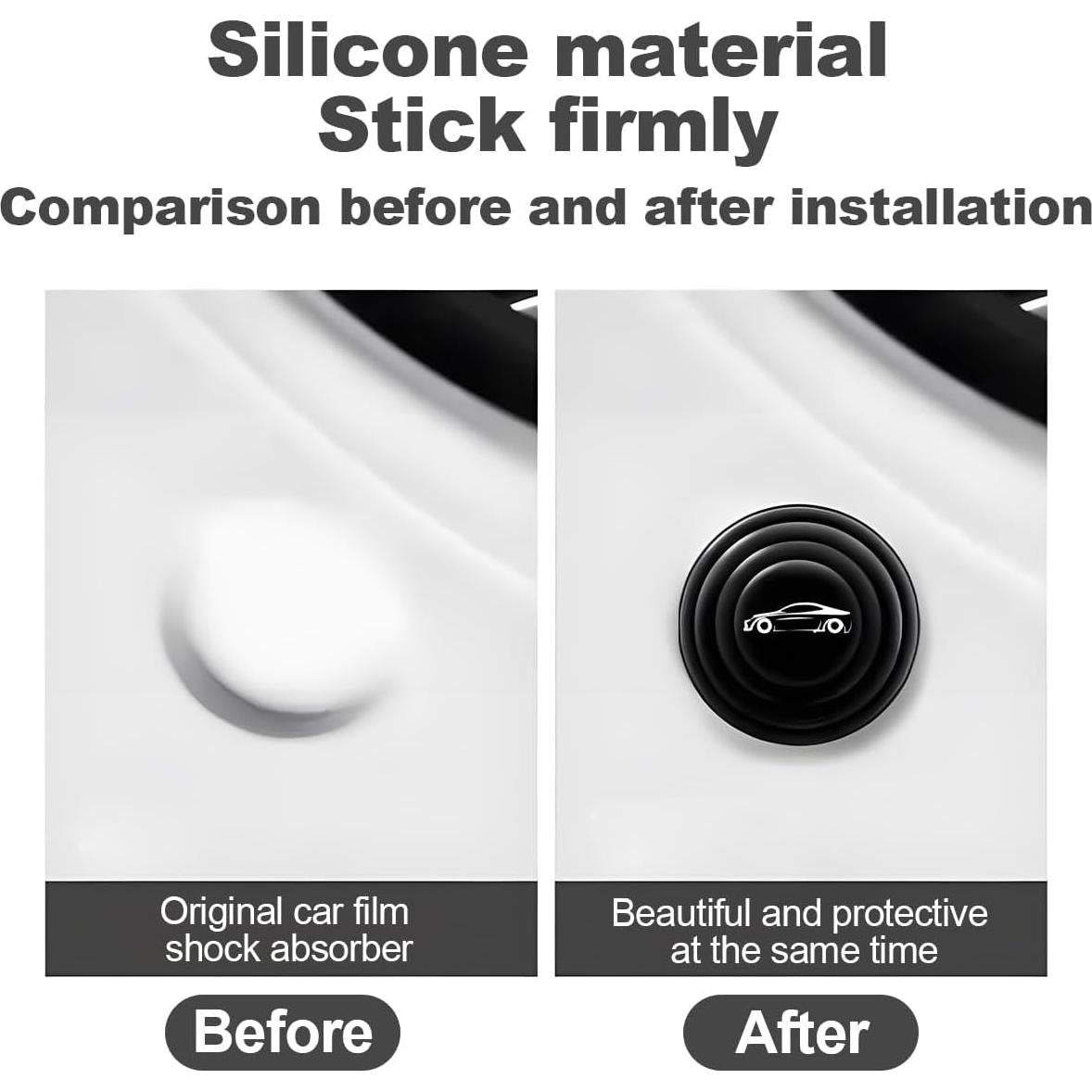 12 Amortiguadores de Puerta de Coche LKAHG Silicona Universal