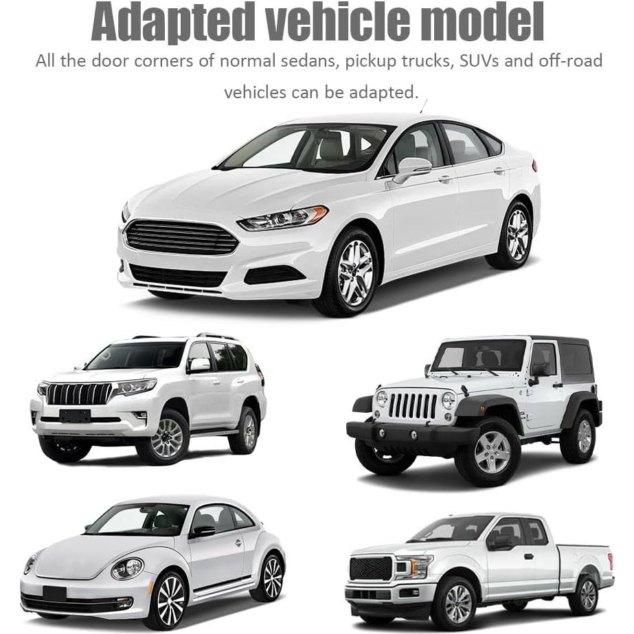Protector de puerta de coche HQRNYP 4PCS Silicona Transparente