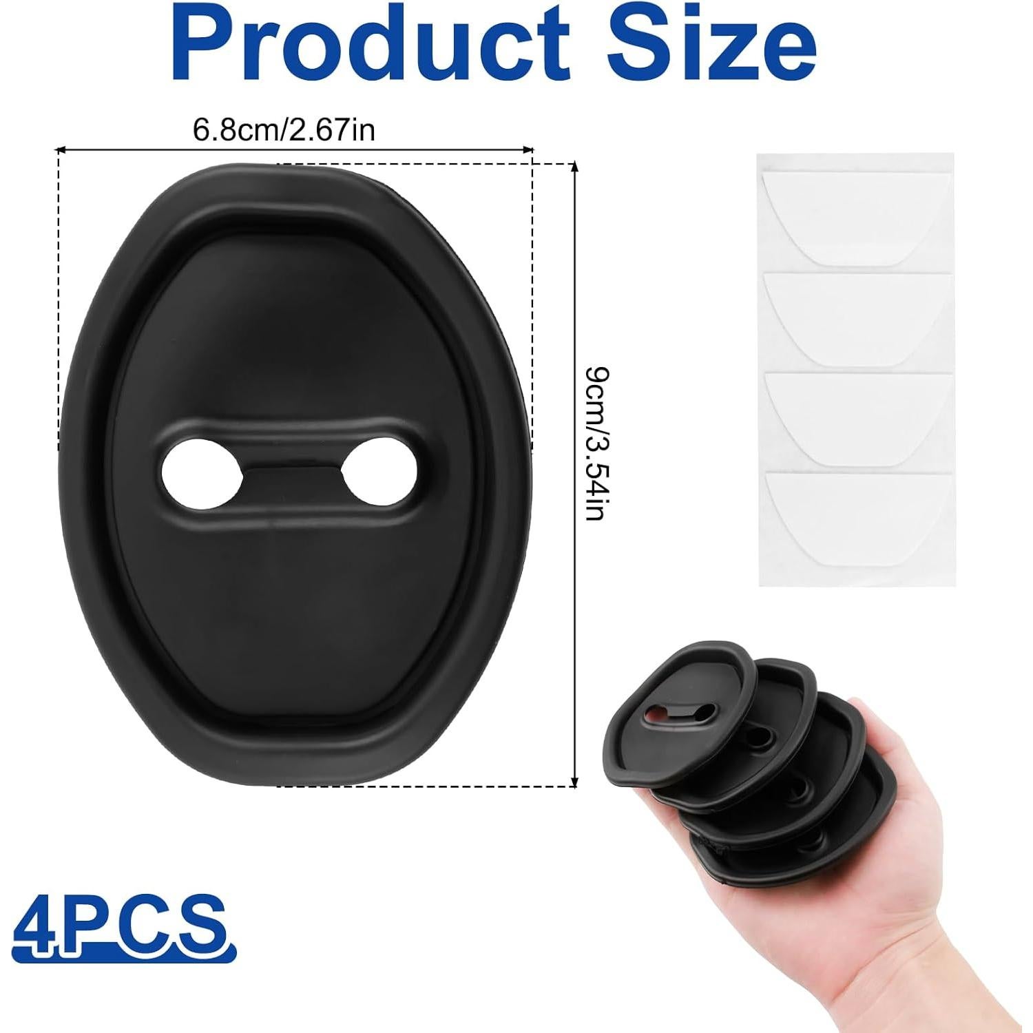 Cubierta Protectora de Pestillo de Puerta de Coche YUEWEESER 4 Piezas