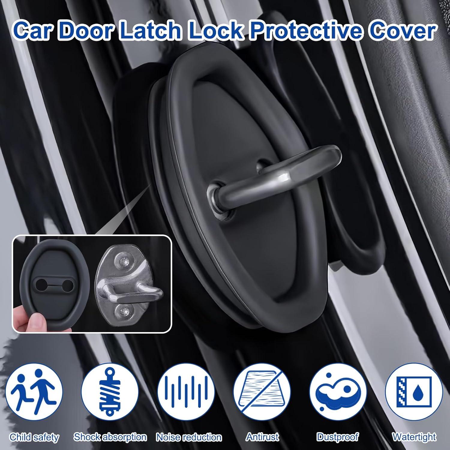 Cubierta Protectora de Pestillo de Puerta de Coche YUEWEESER 4 Piezas