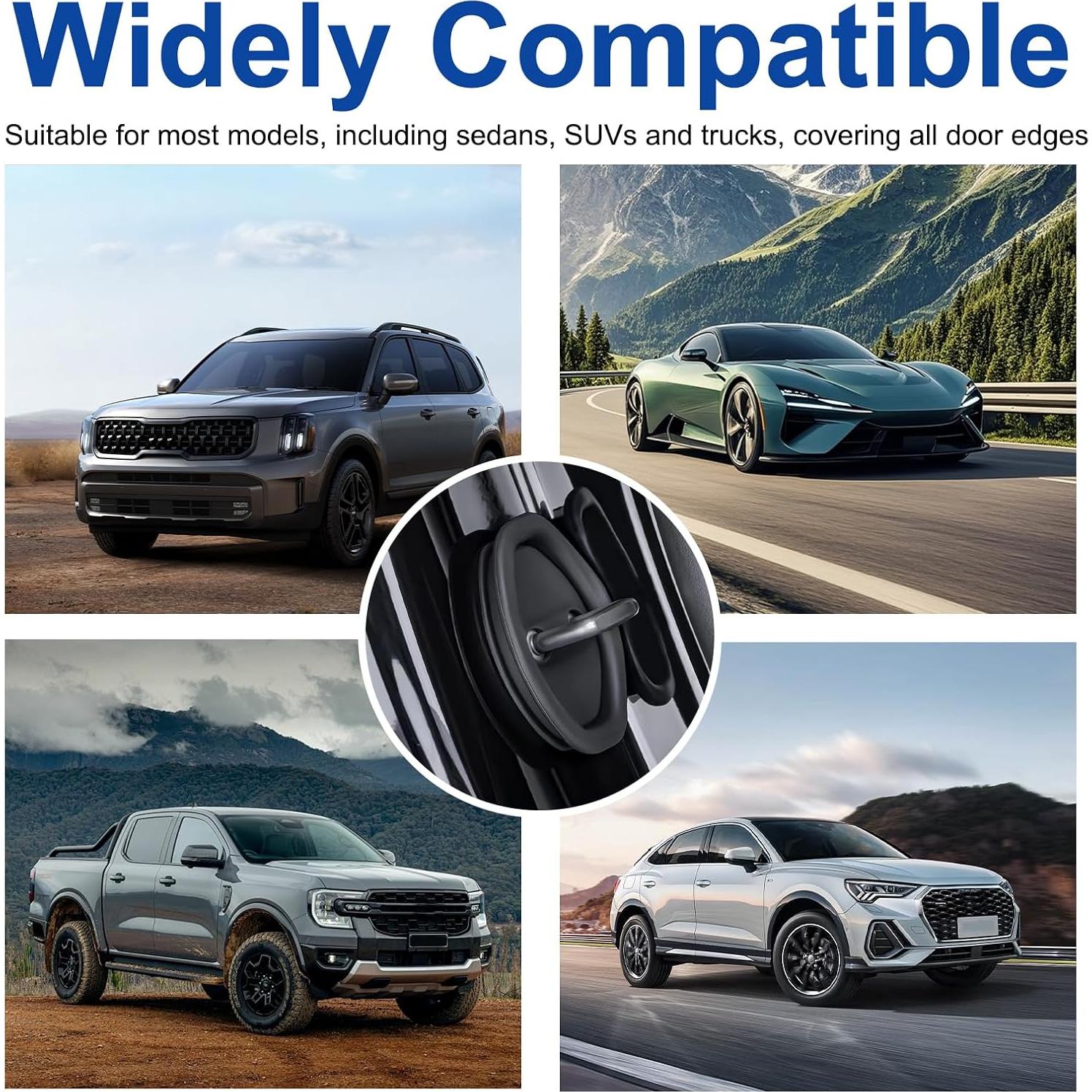 Cubierta Protectora de Pestillo de Puerta de Coche YUEWEESER 4 Piezas