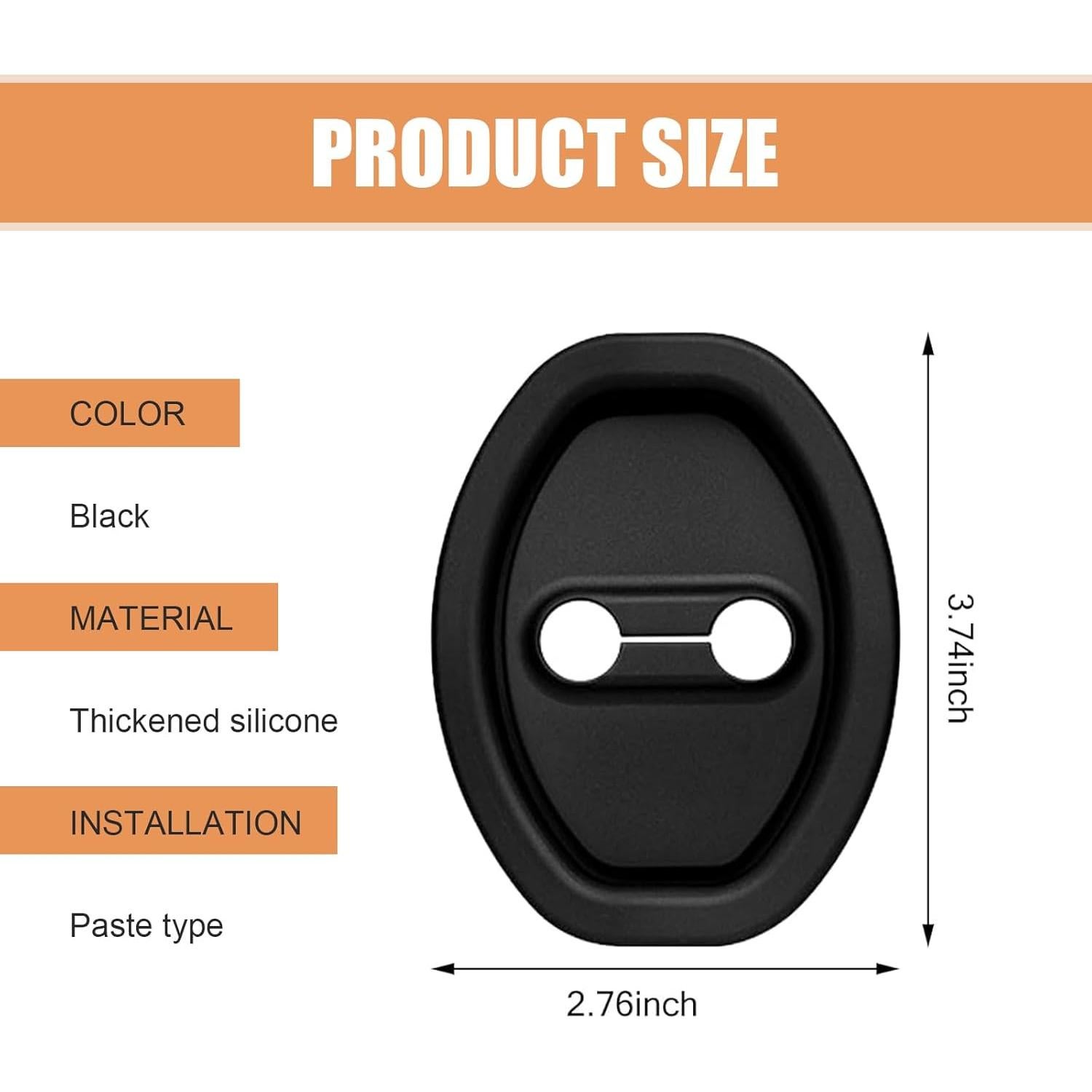 Cubiertas de Pestillo de Puerta de Coche Downhill 2 Pcs Silicona