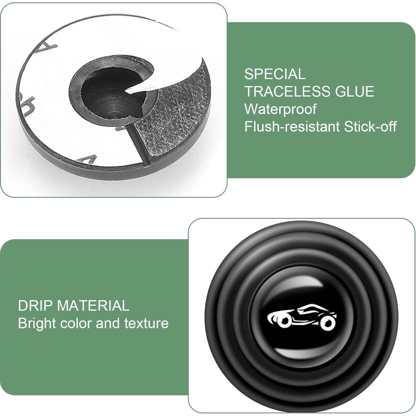 Almohadillas de Amortiguación Eratus 30 PCS Silicona Negra