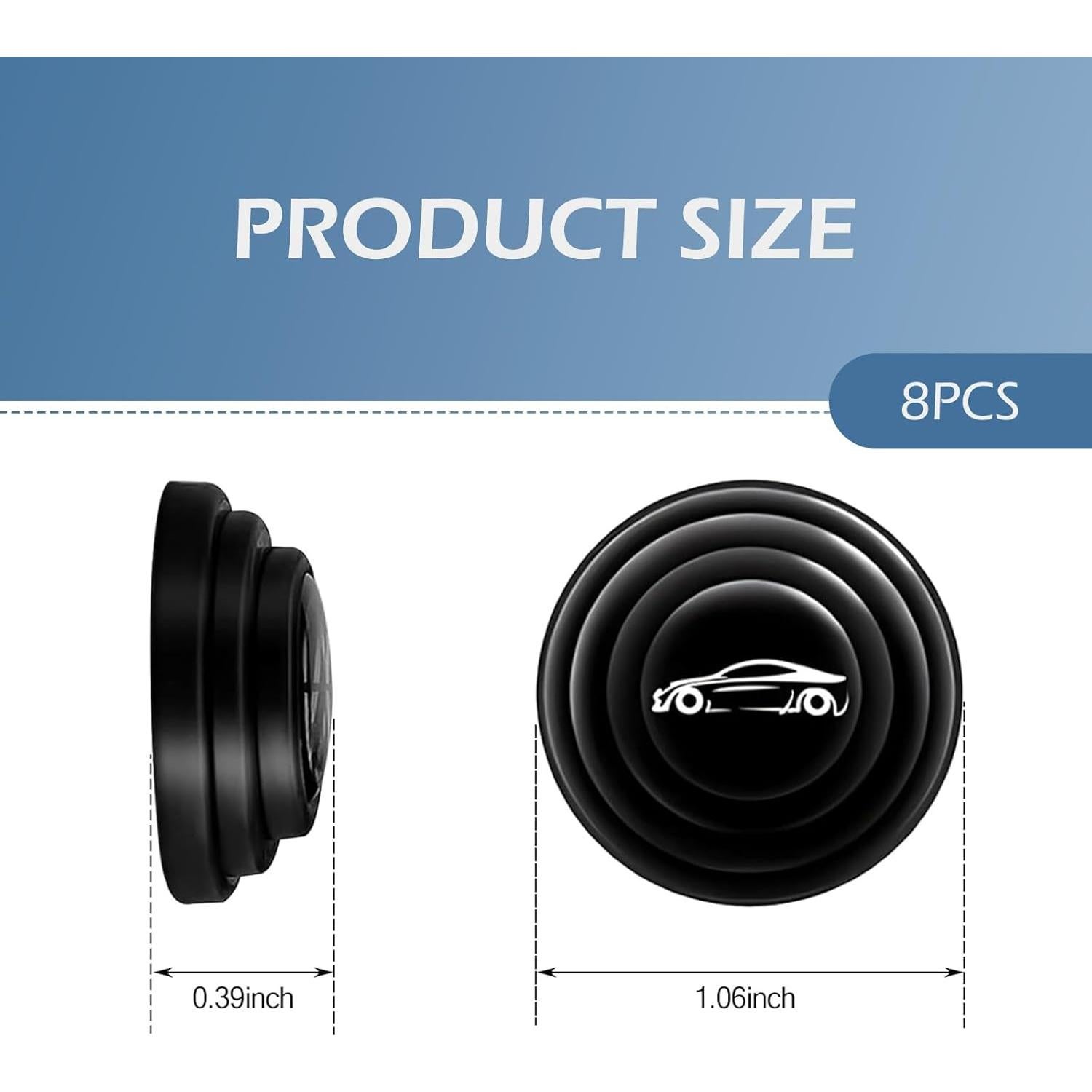 Amortiguadores de Puerta SLIMI 16 PCS Silicona Aislante Negro