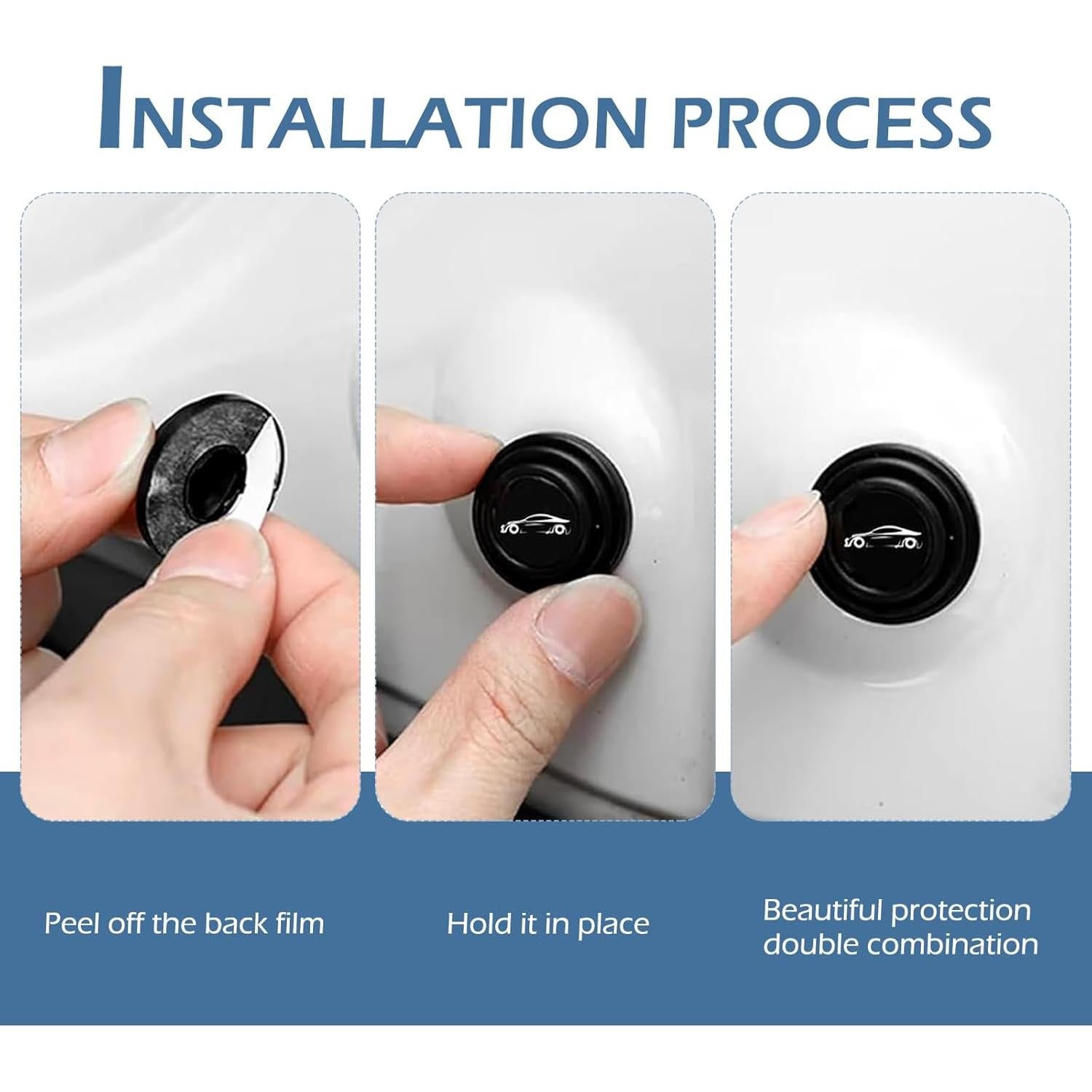 Amortiguadores de Puerta SLIMI 16 PCS Silicona Aislante Negro