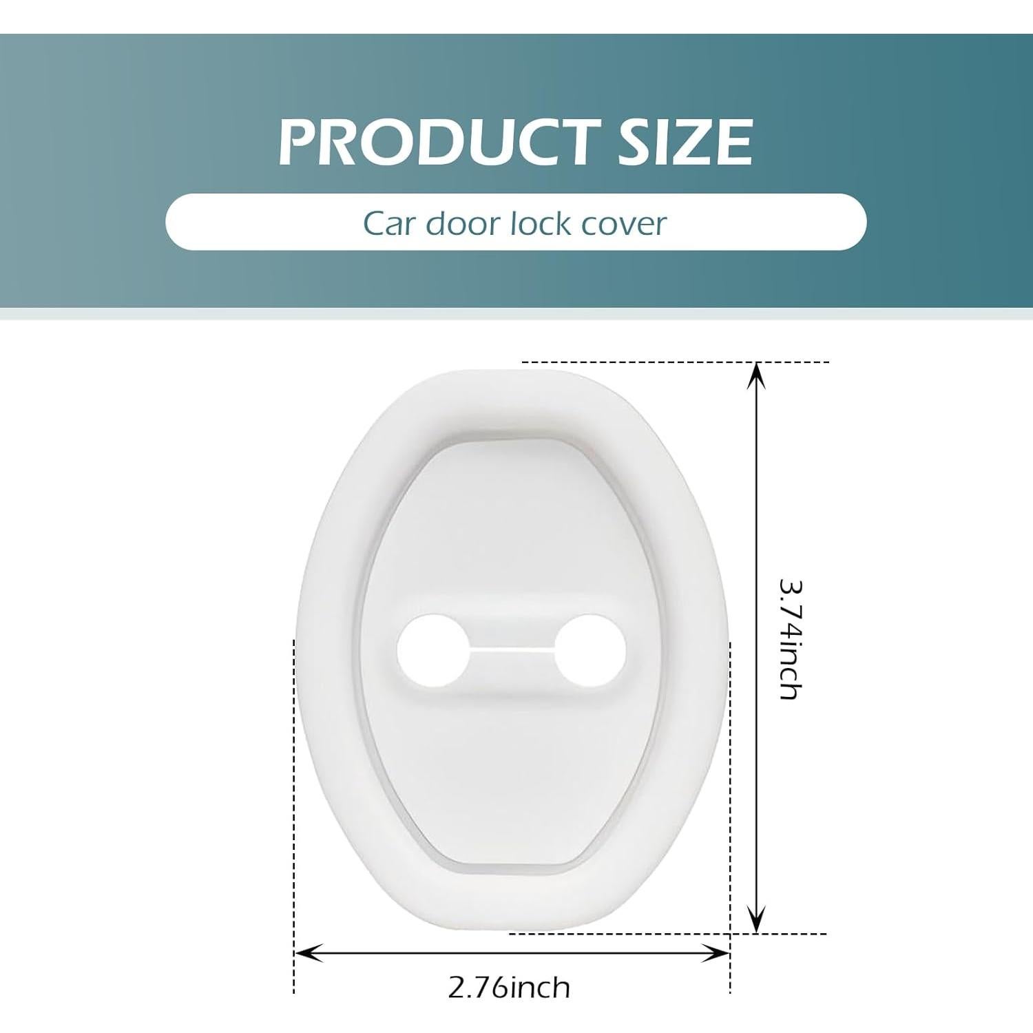 Cubierta Protectora de Cerradura de Puerta de Coche Dogary 2 PCS Silicona