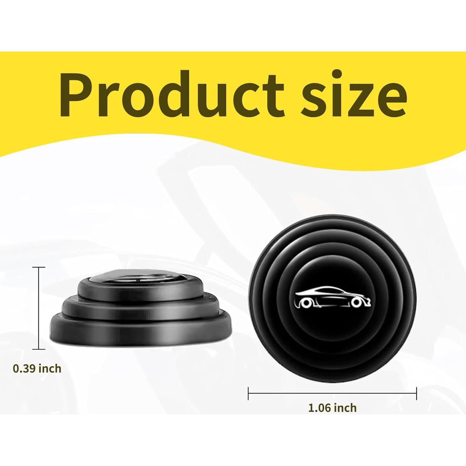 Amortiguador de Puerta Universal Arwrilt 8 PCS Silicona Negro