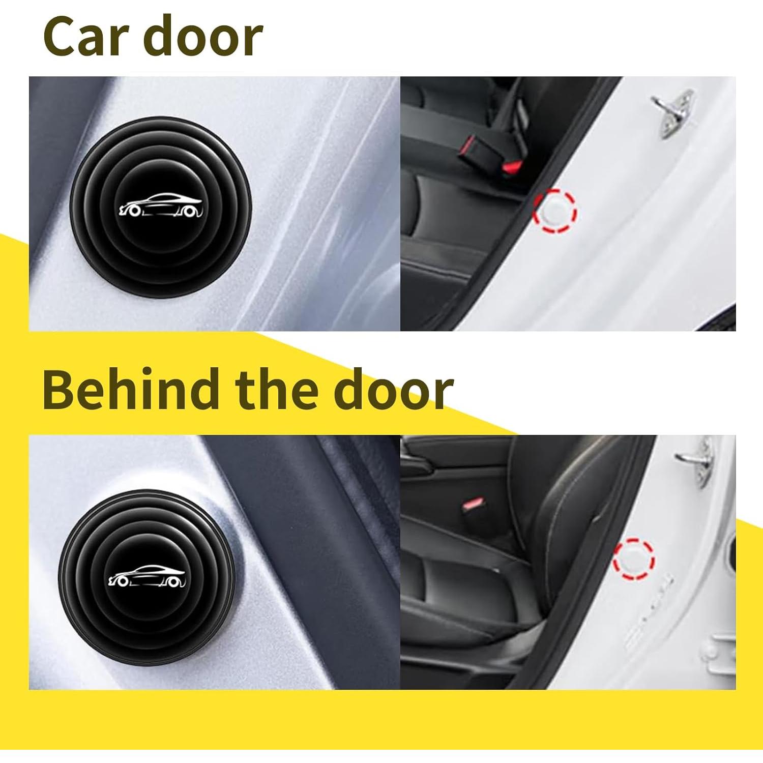 Amortiguador de Puerta Universal Arwrilt 8 PCS Silicona Negro