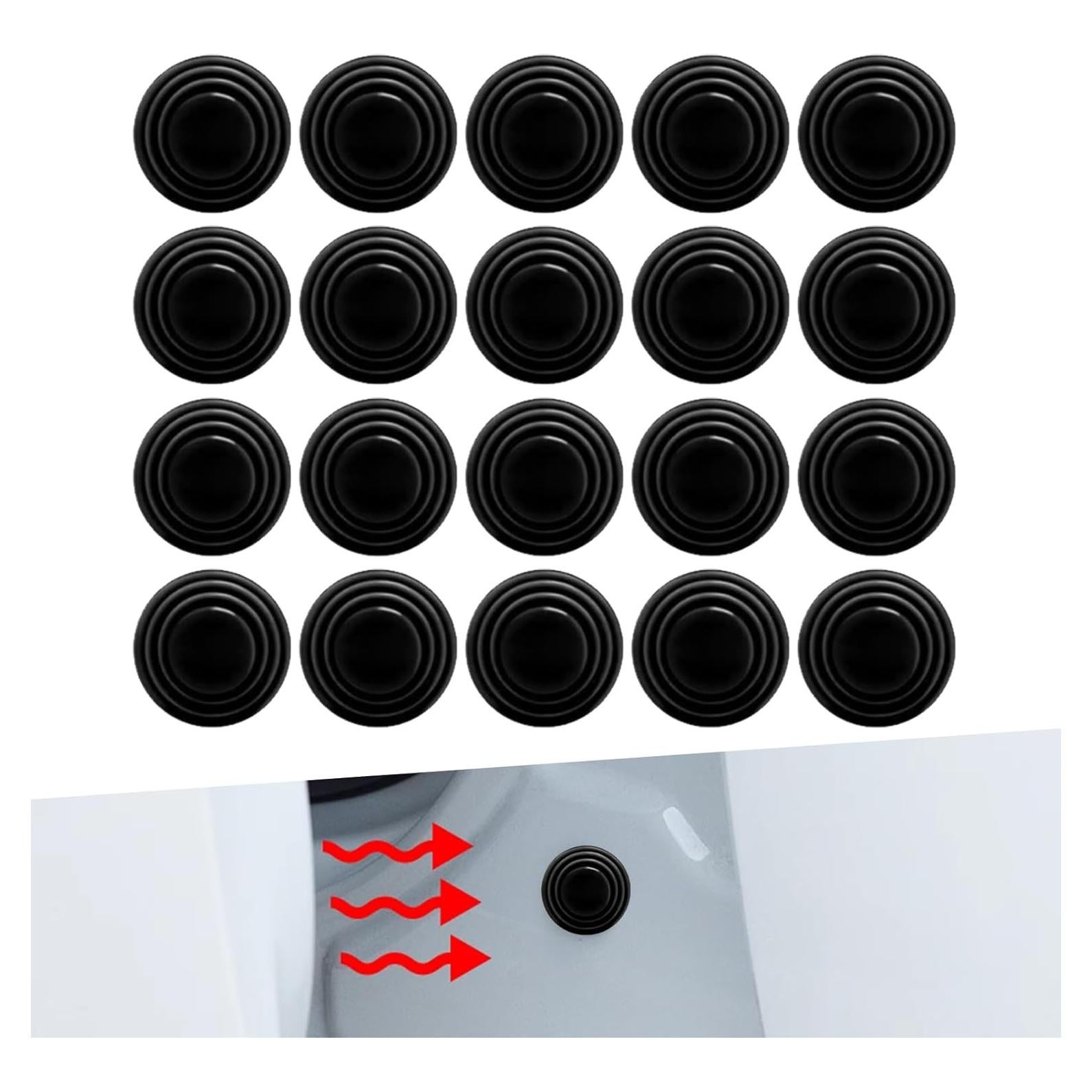 Pack 20 Almohadillas Amortiguadoras Gseigvee para Puertas de Coche