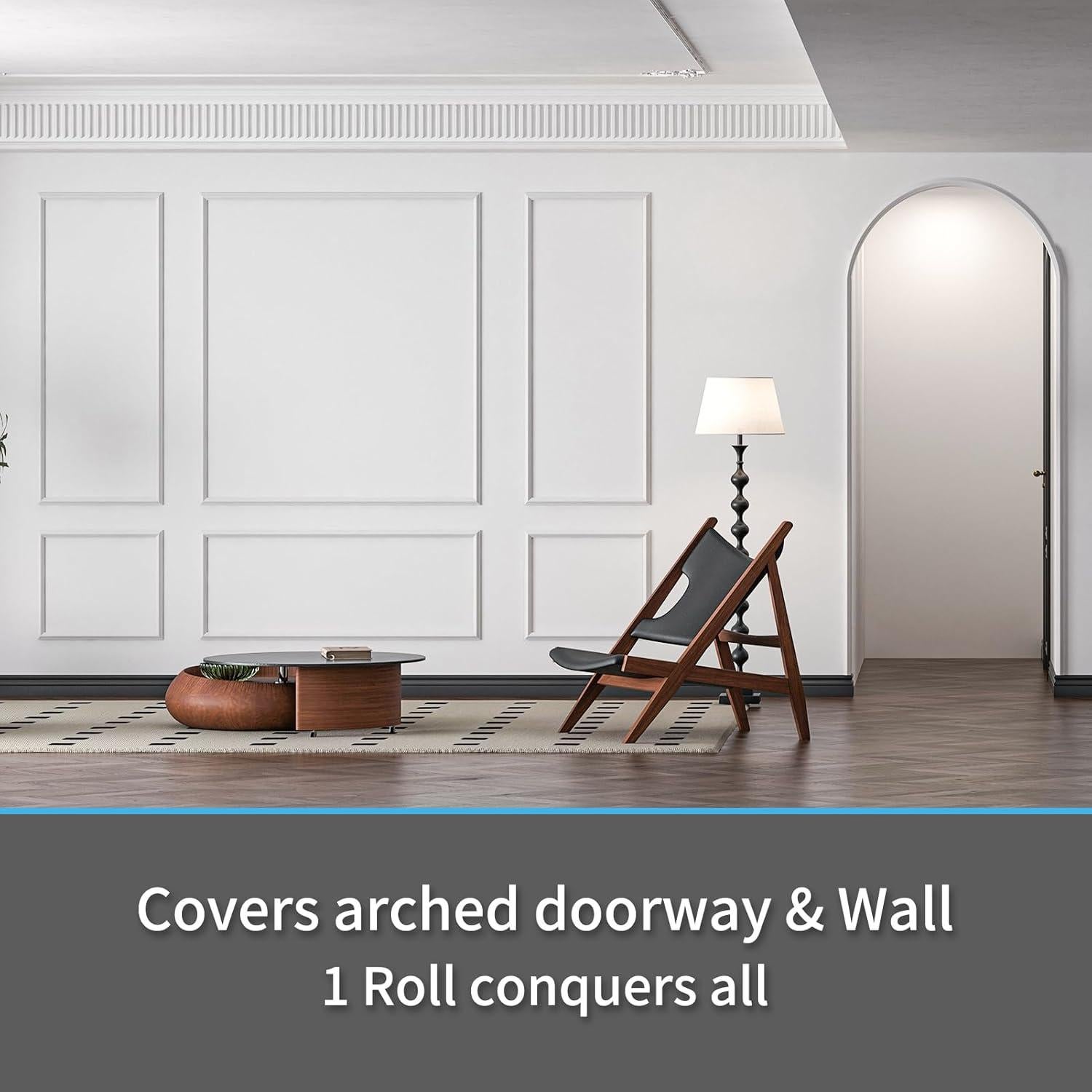 Moldura de Techo Autoadhesiva Art3d 9.14m Blanca