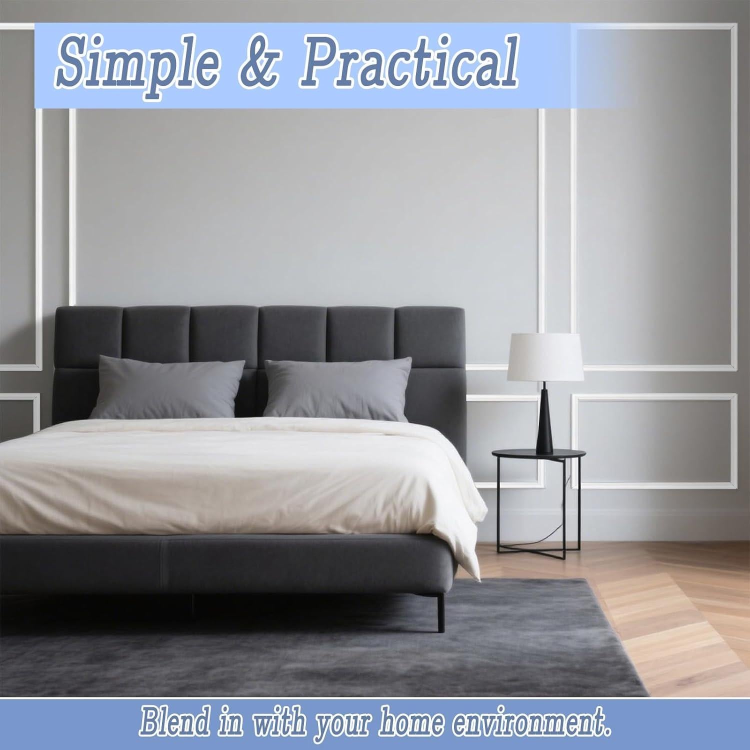 Kit de Moldura de Puerta Autoadhesiva Wenceda 10 Piezas 55.88 cm