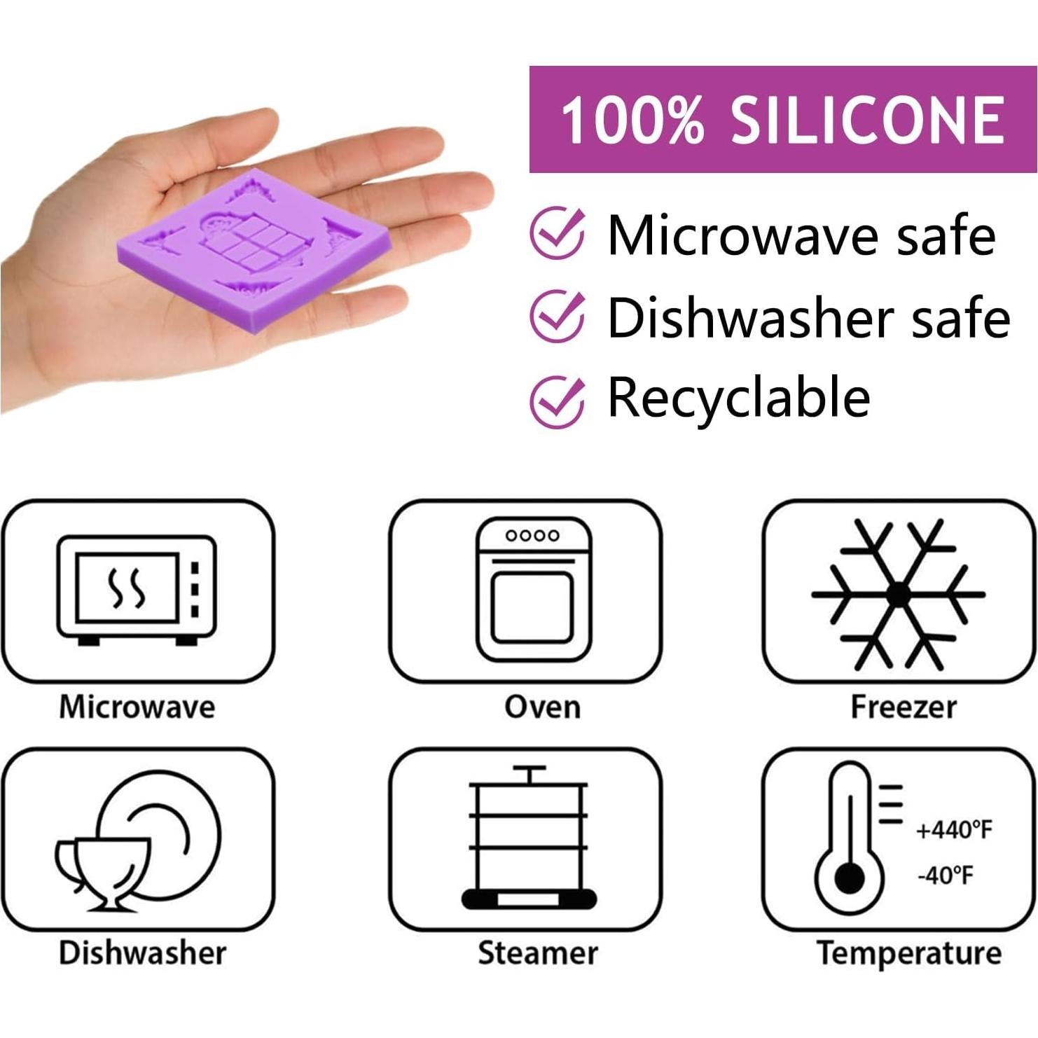 Moldes de Silicona Casa Nórdica Infovox Set de 3 para Fondant